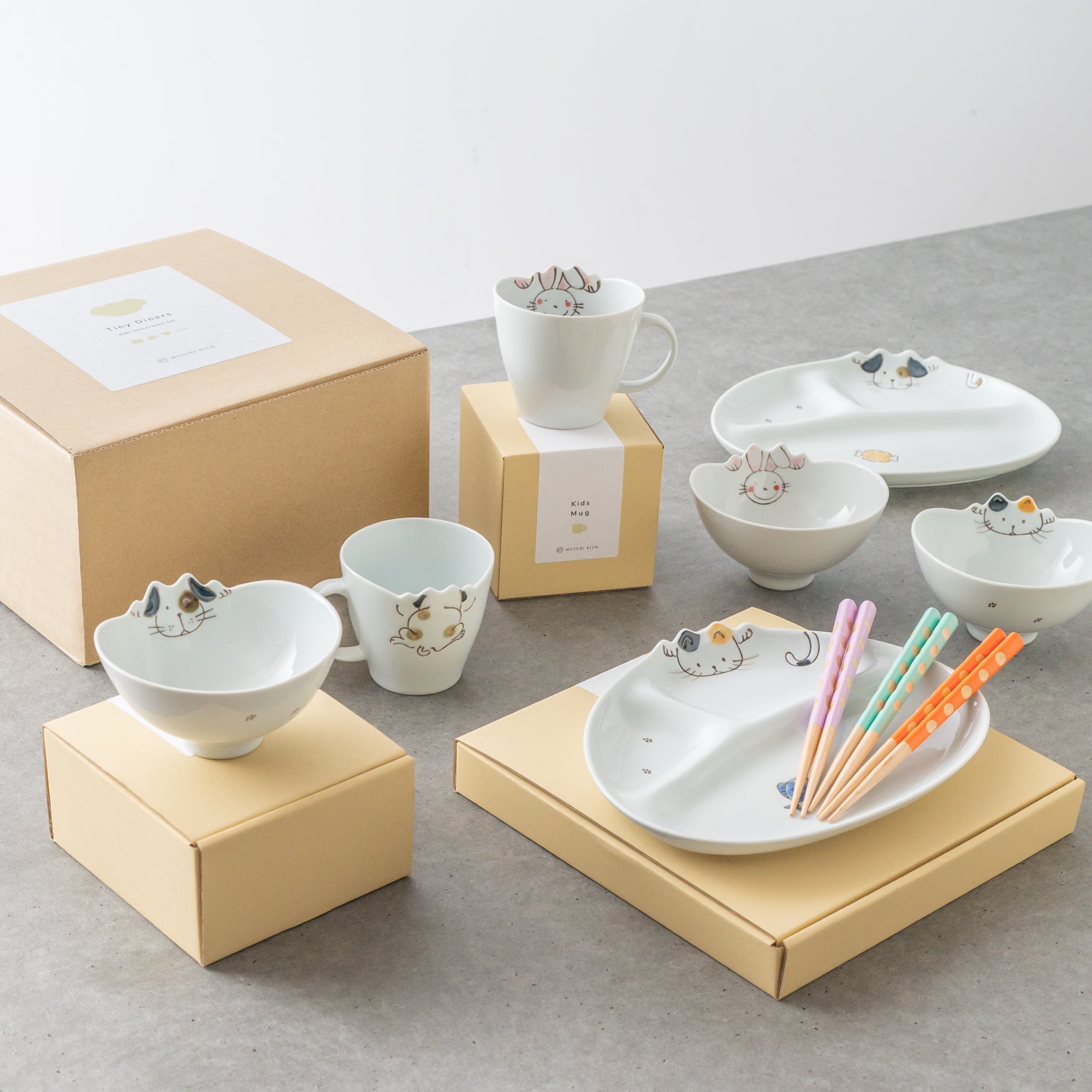 Tiny Diners Wave Kids Dinnerware Set