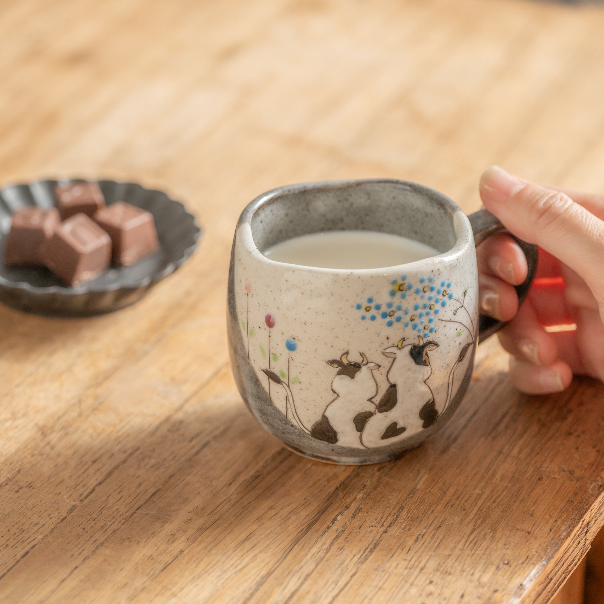 Taza "Vacas en un lugar soleado"