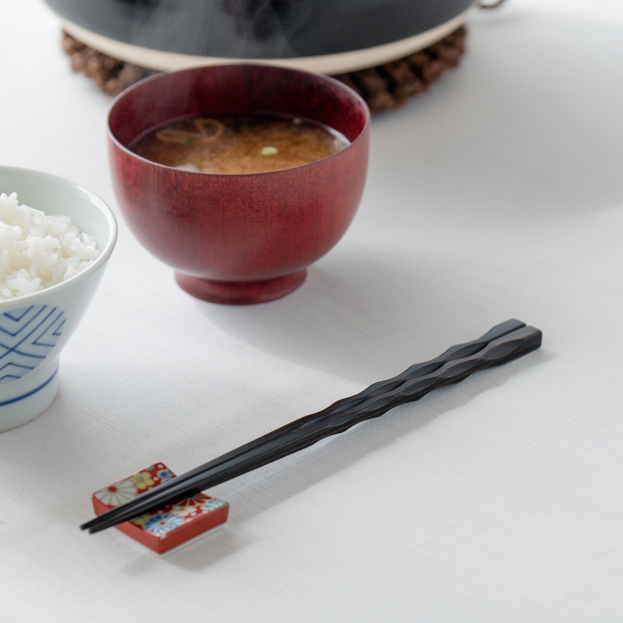 Wavy Grip Wood Grain Chopsticks