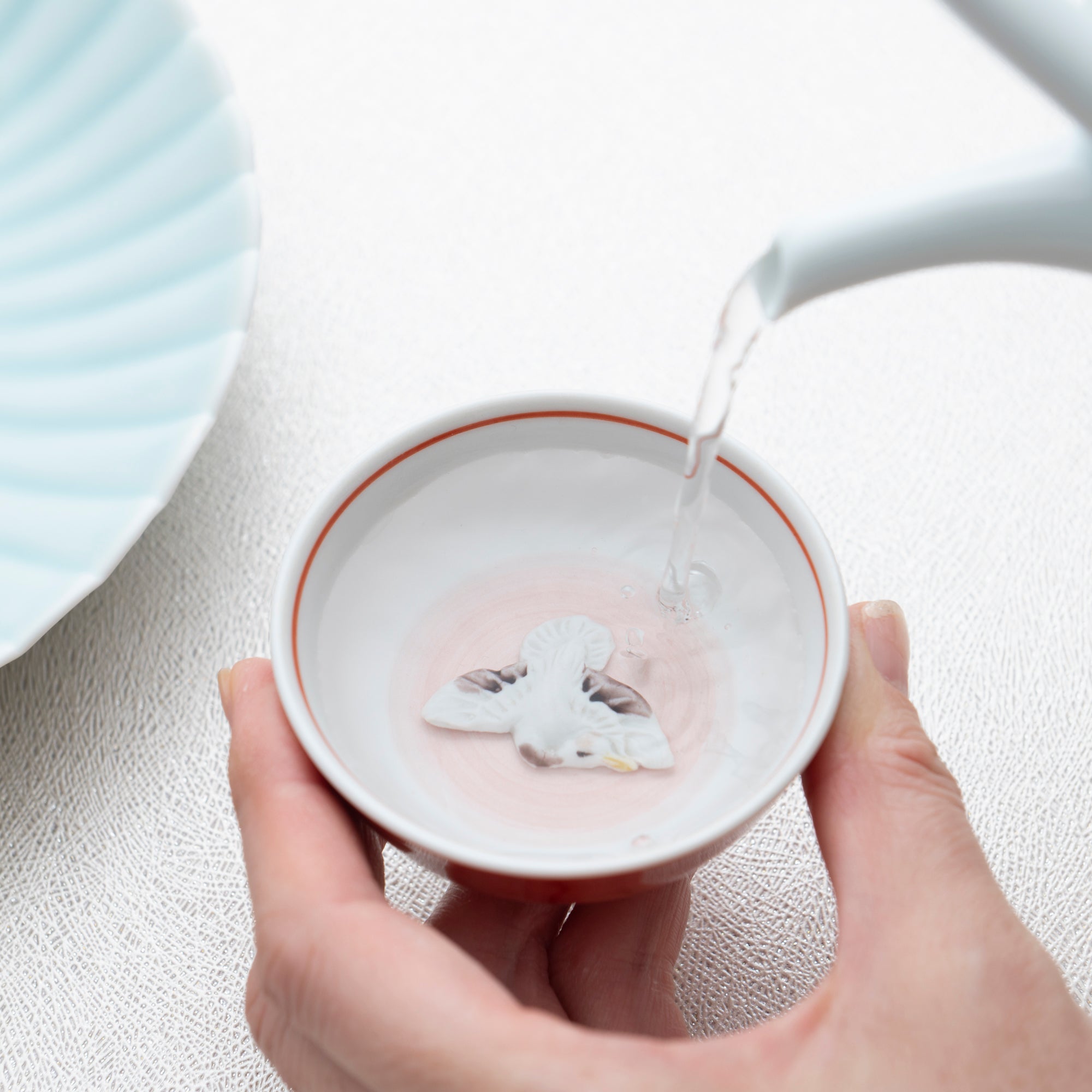 Crane & Turtle Sakazuki Flat Sake Cup Set