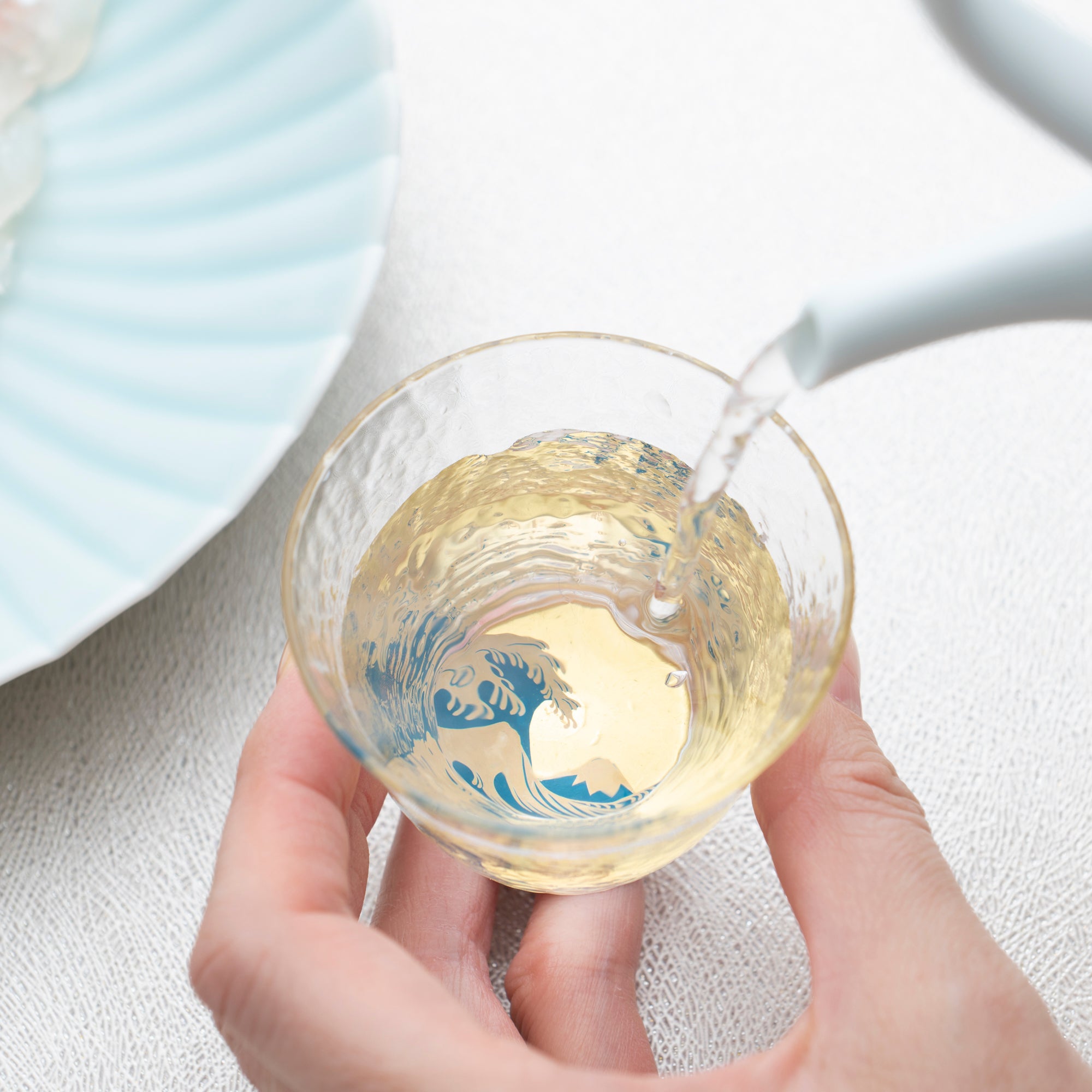 Hokusai Große Welle vor Kanagawa Maki-e Sake Cup