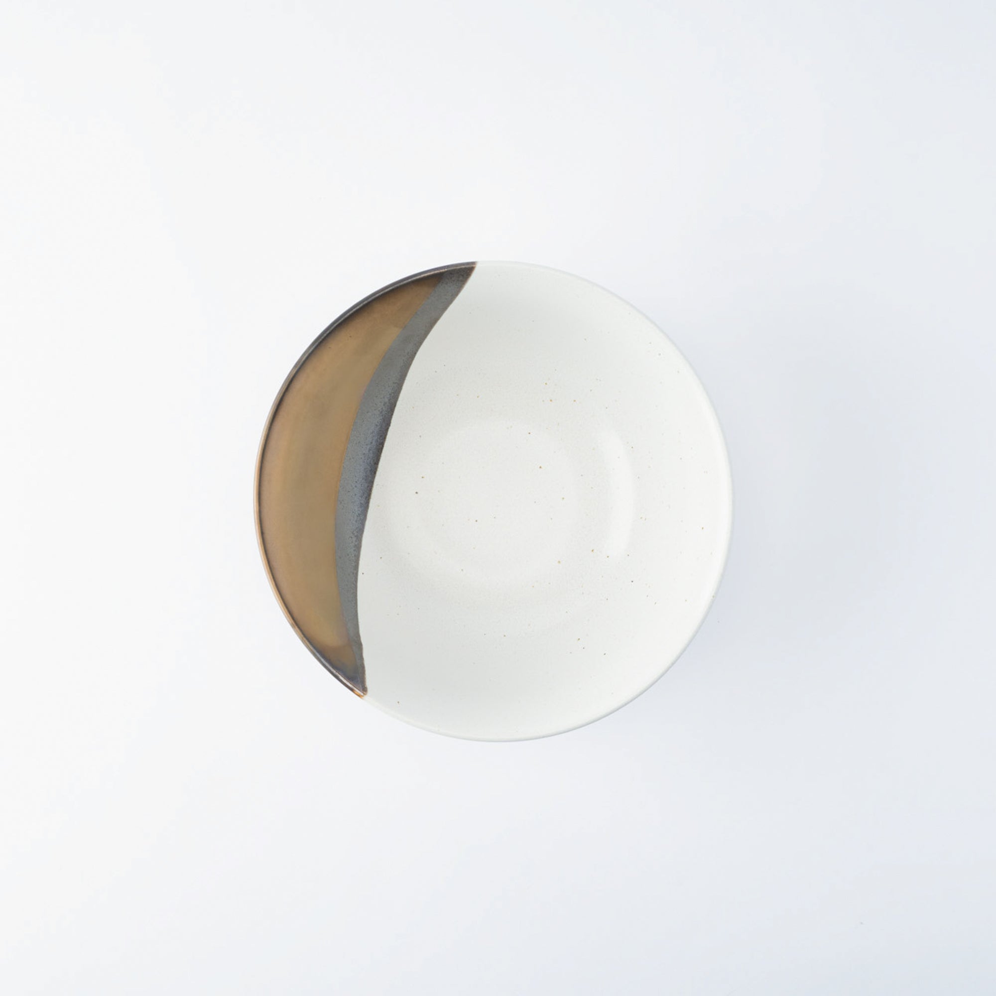 Bronze Luster with Matte Cream Ramen Bowl 8.9 IN