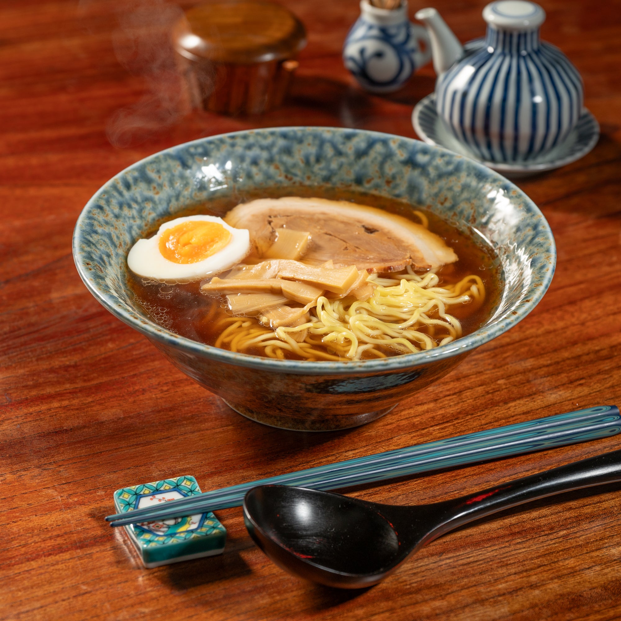 Tazón de ramen color índigo arena de 7,7 pulgadas