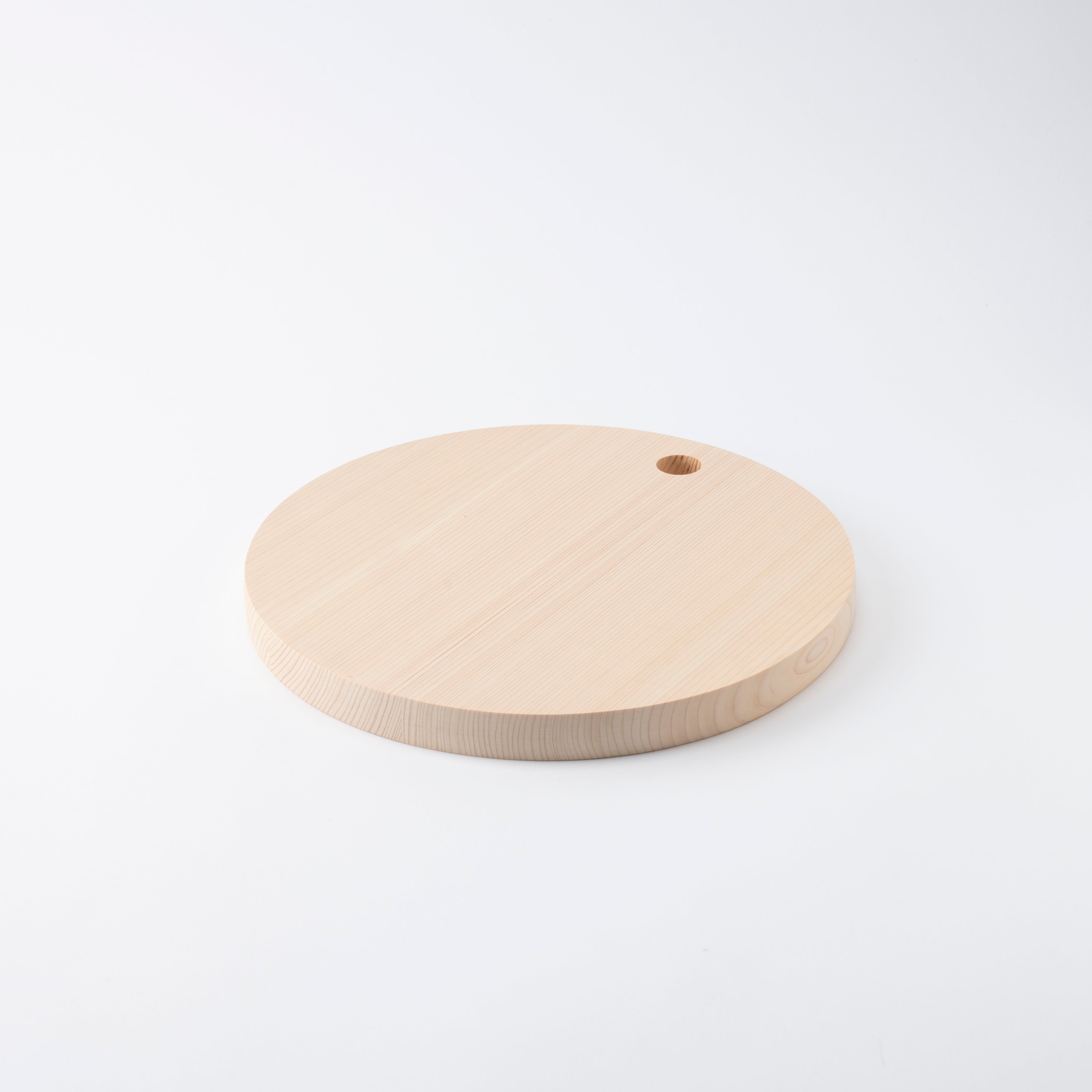 Tono Hinoki Round Cutting Board with Hole