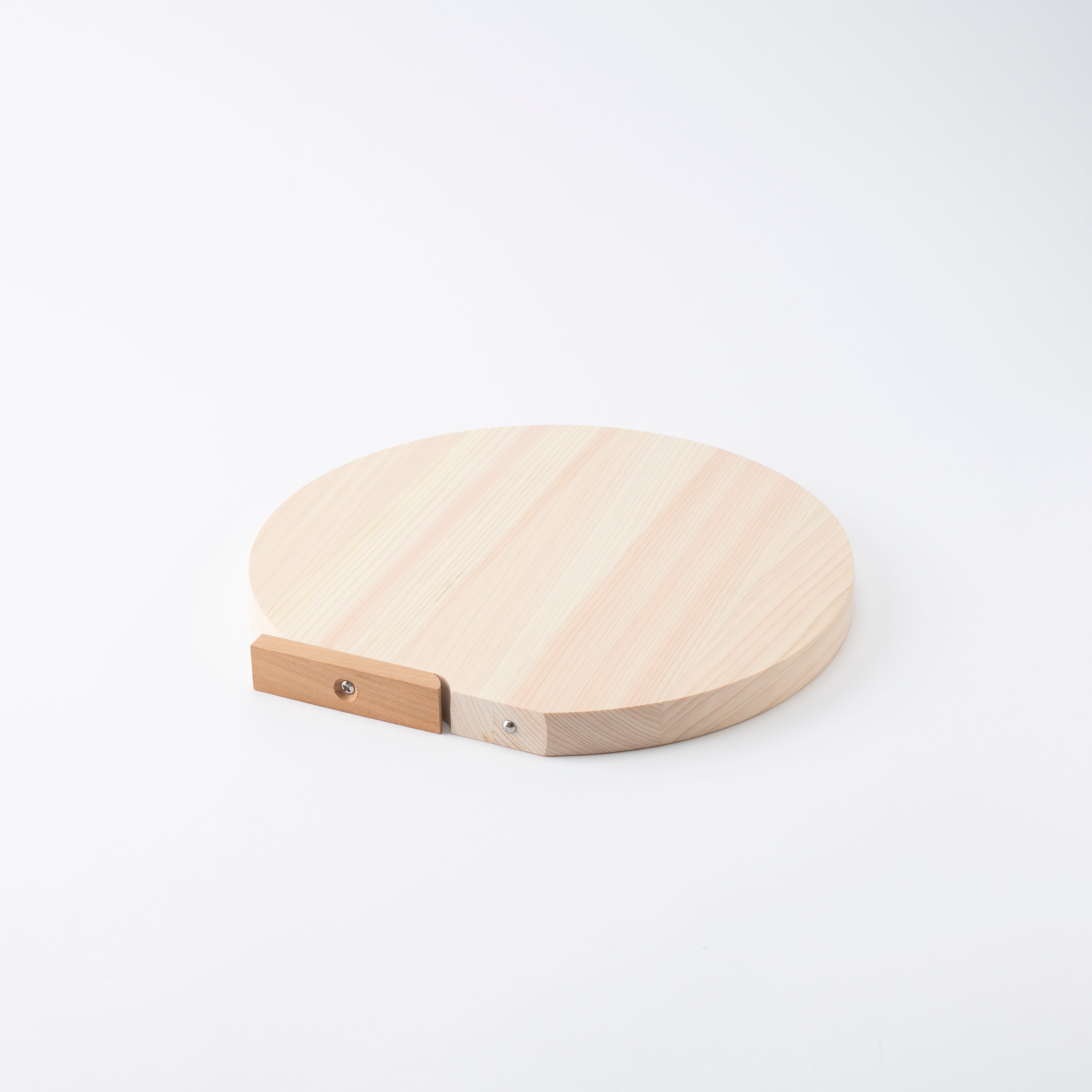 Tono Hinoki Round Cutting Board with Stand