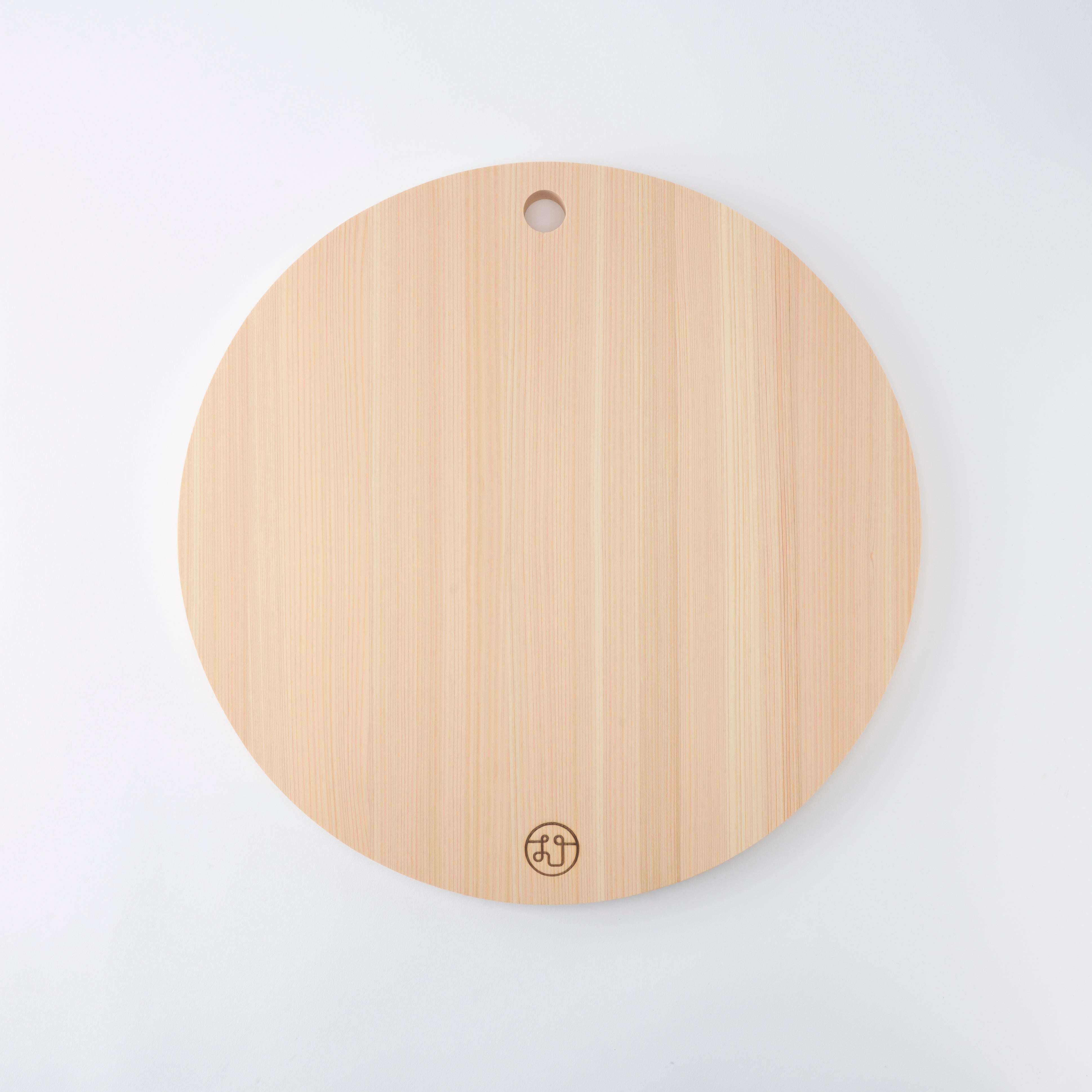 Tono Hinoki Round Cutting Board with Hole