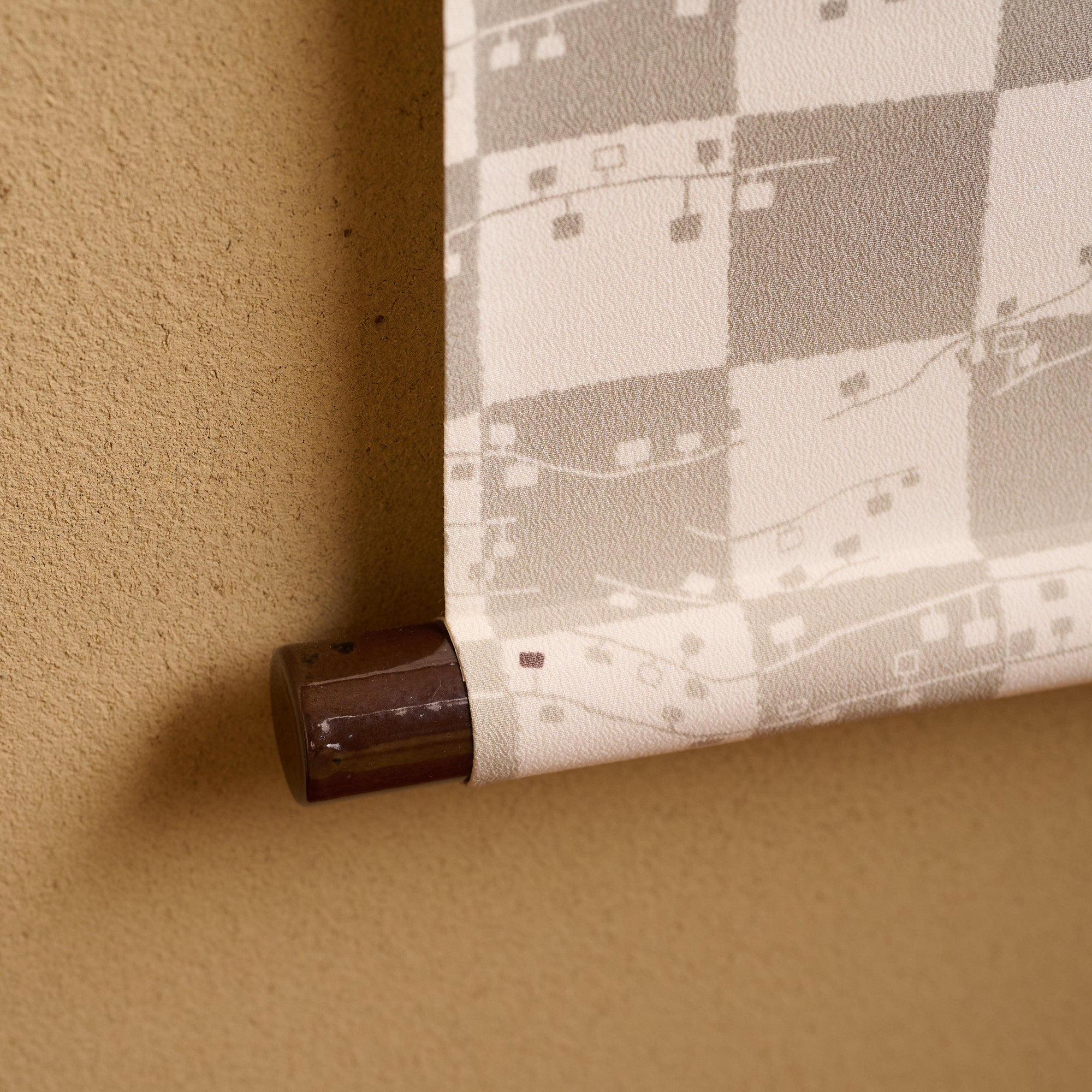 Cat and Trumpet Vine Kakejiku Hanging Scroll