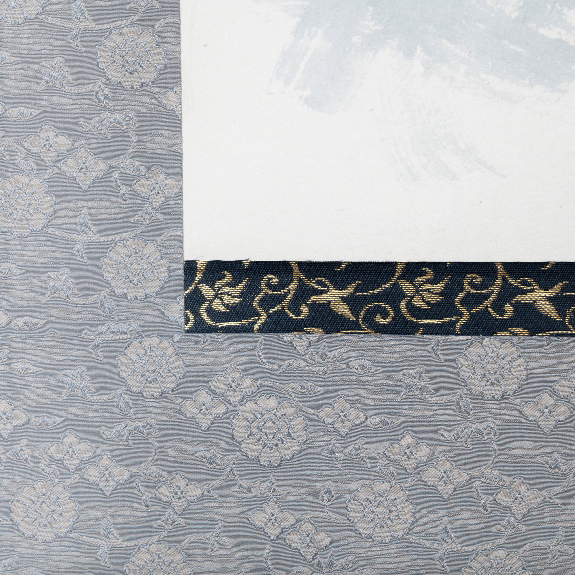 Cat and Sakura Kakejiku Hanging Scroll