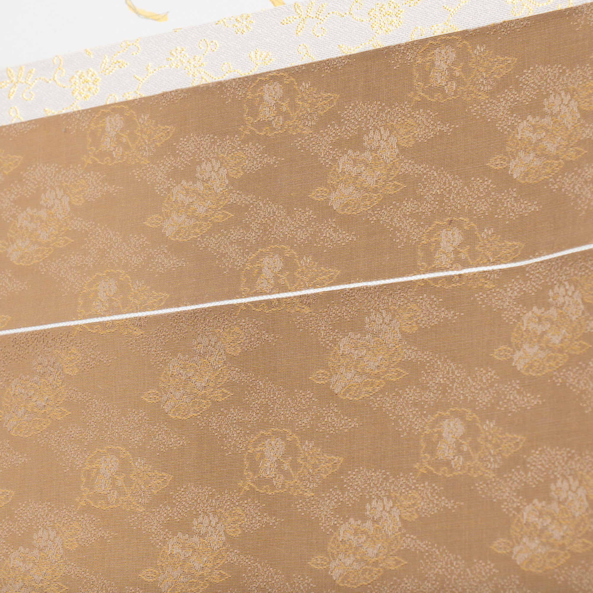 Cat and Ginkgo Leaves Kakejiku Hanging Scroll