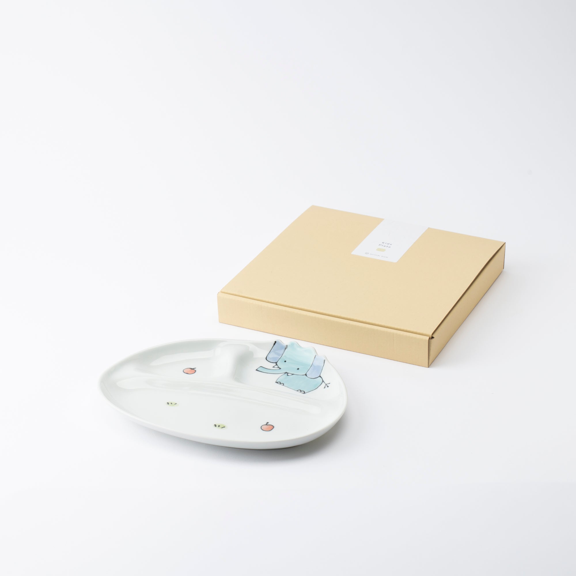 Plato dividido infantil con diseño de gato