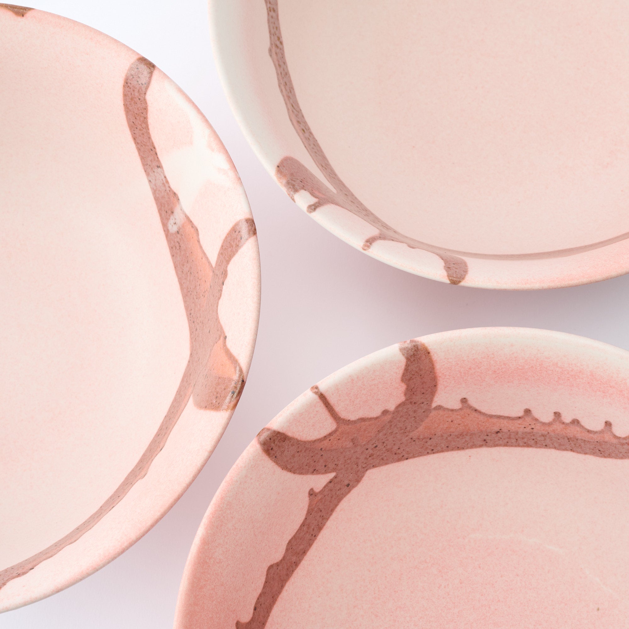 Earthy Stroke Pink Ramen Bowl 8.9 IN