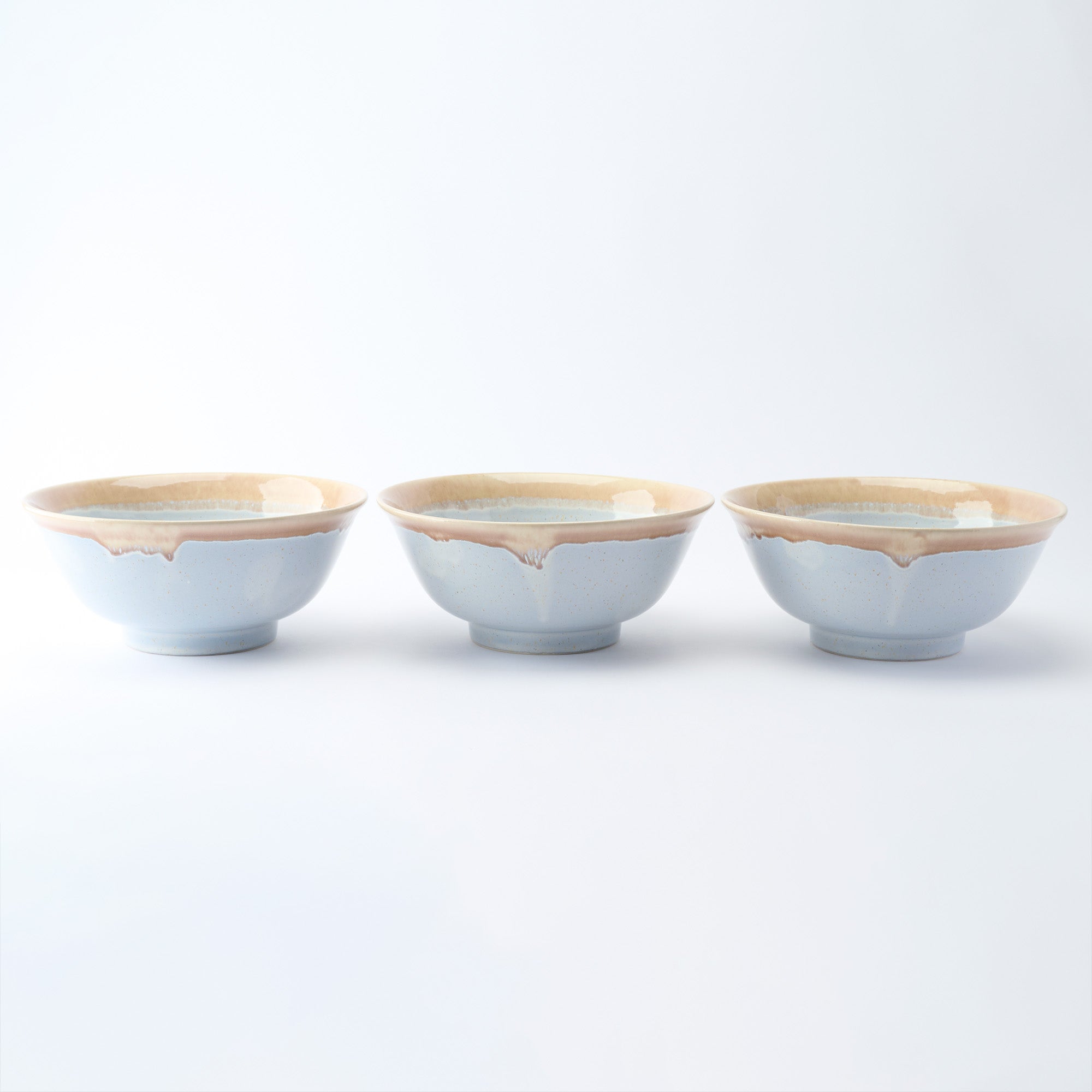 Earth-Rim Speckled Gray Ramen Bowl 8.9 IN