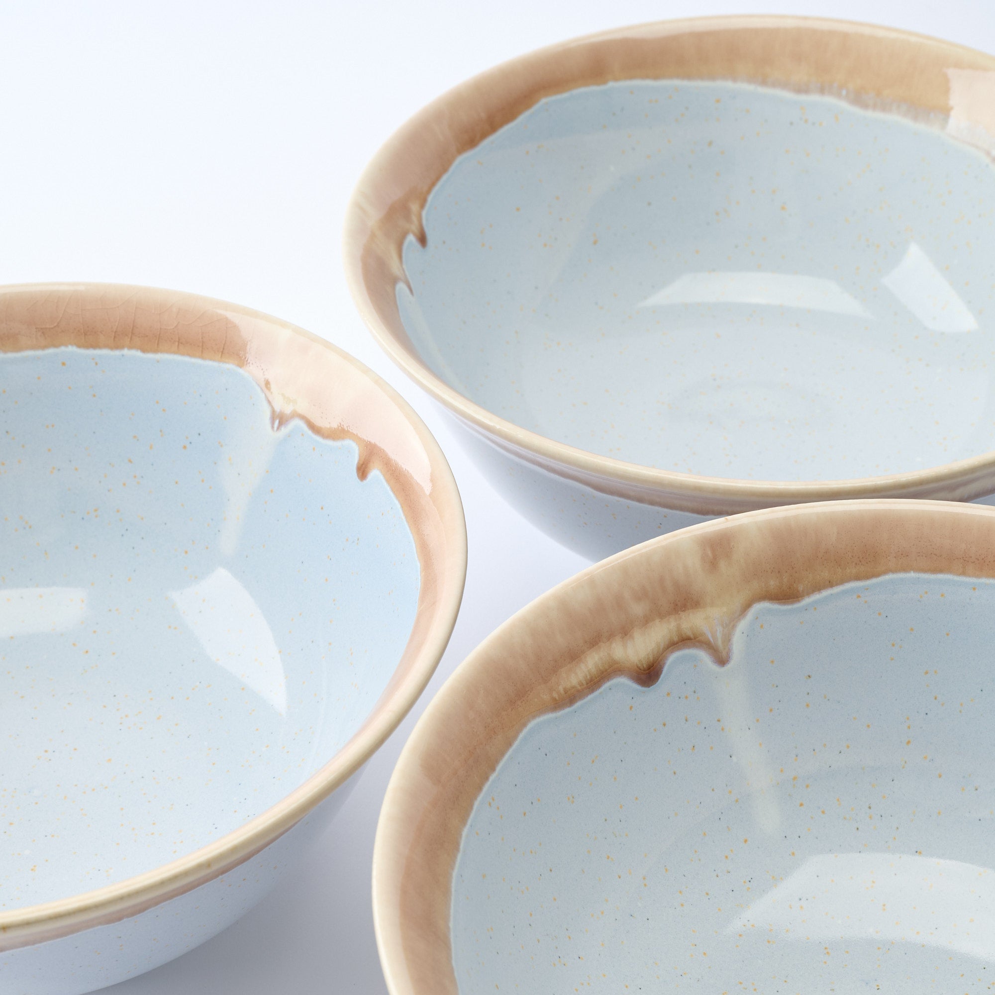 Earth-Rim Speckled Gray Ramen Bowl 8.9 IN