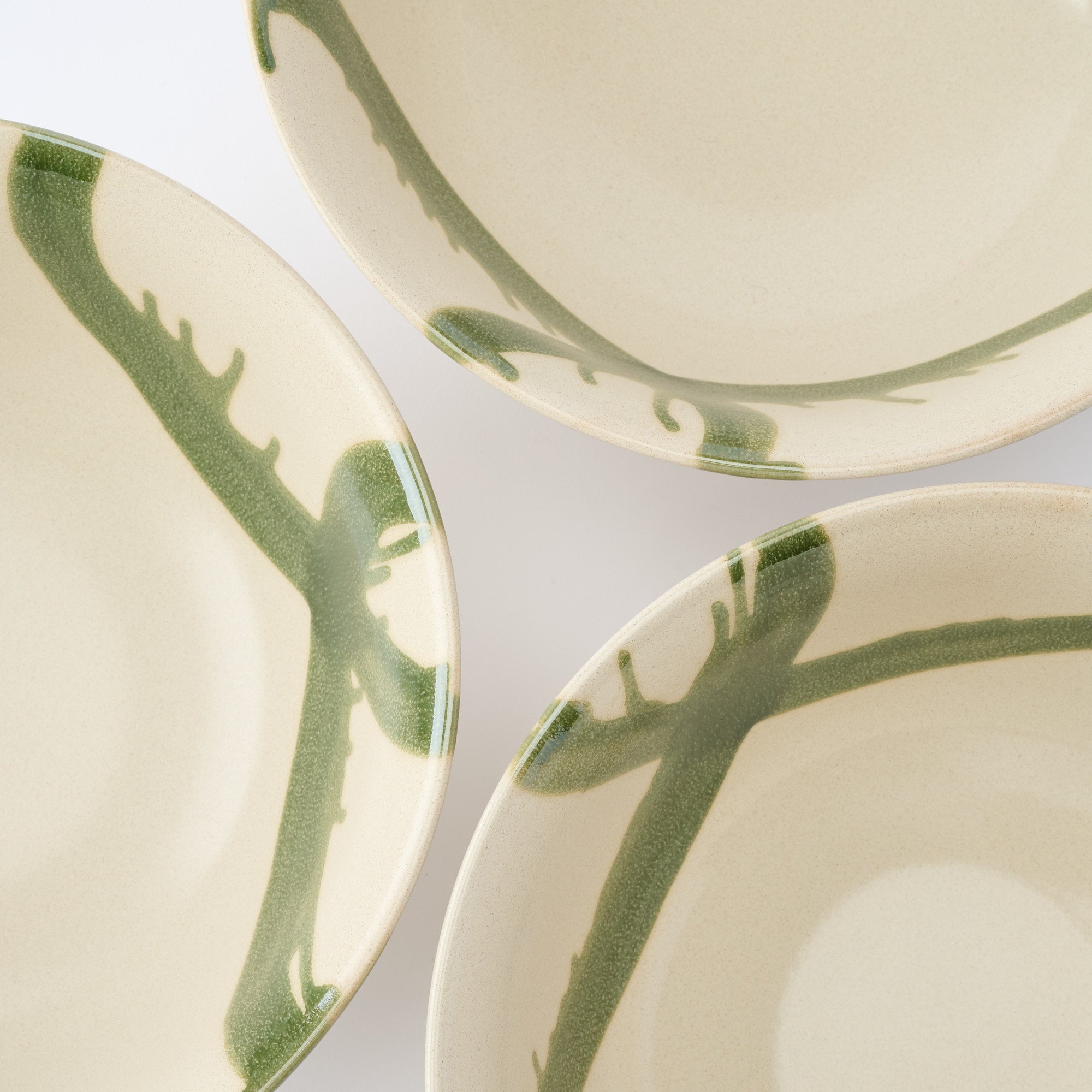 Olive Stroke Beige Ramen Bowl 8.9 IN