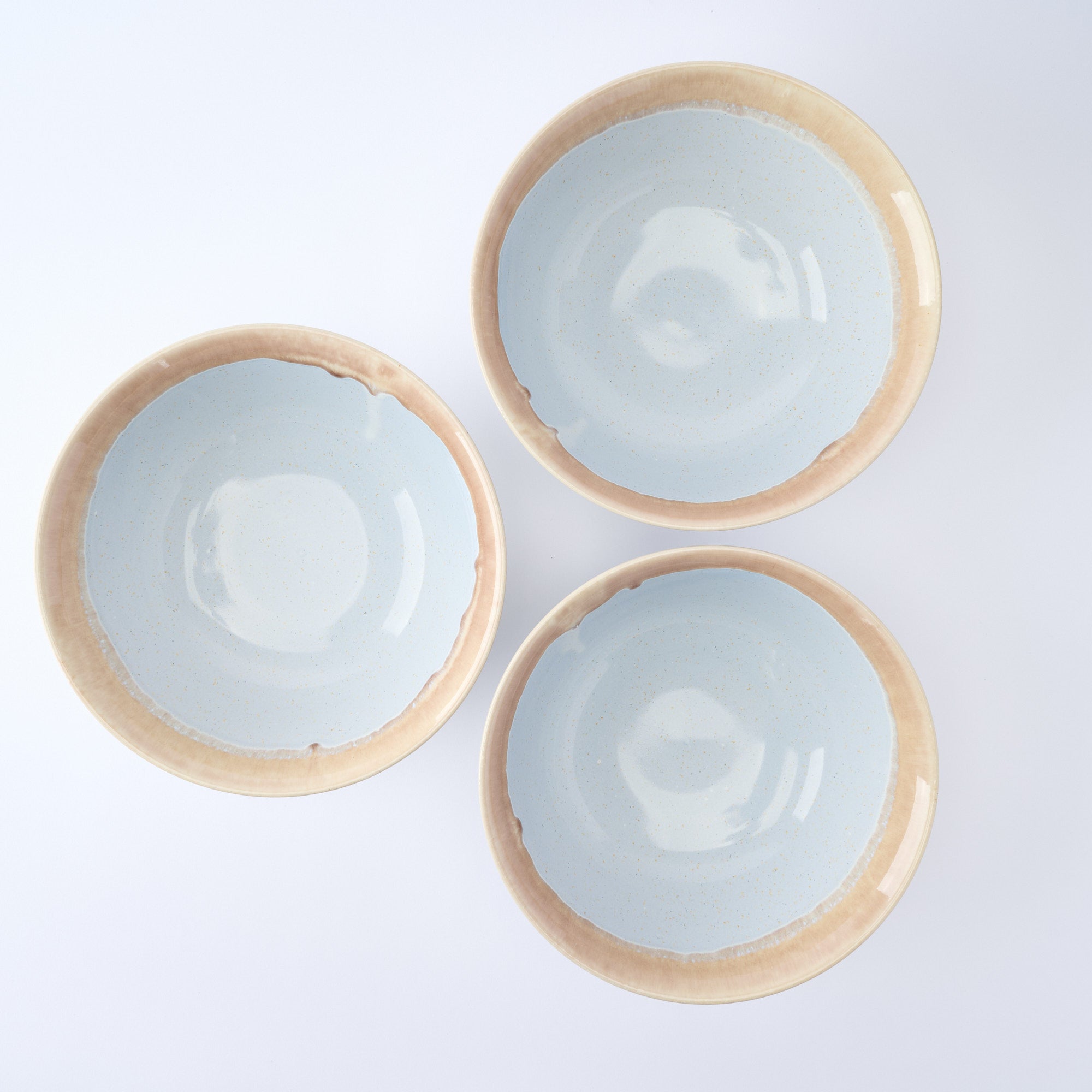 Earth-Rim Speckled Gray Ramen Bowl 8.9 IN