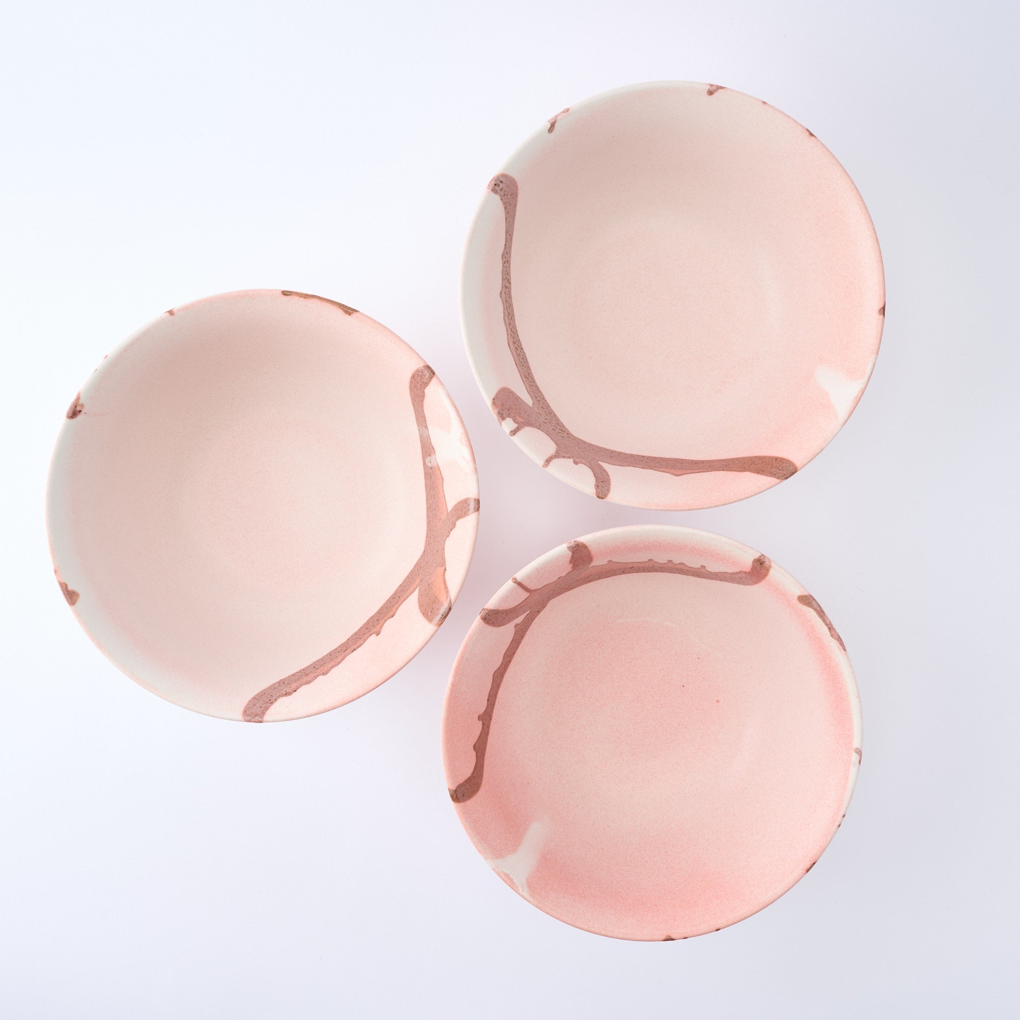 Earthy Stroke Pink Ramen Bowl 8.9 IN