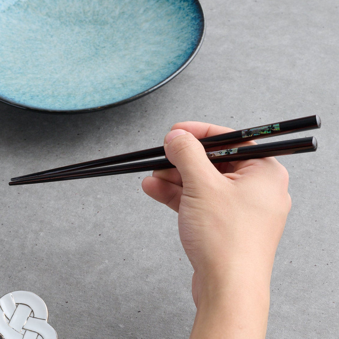 Blooming Sakura Shell Inlay Chopsticks Pair Set