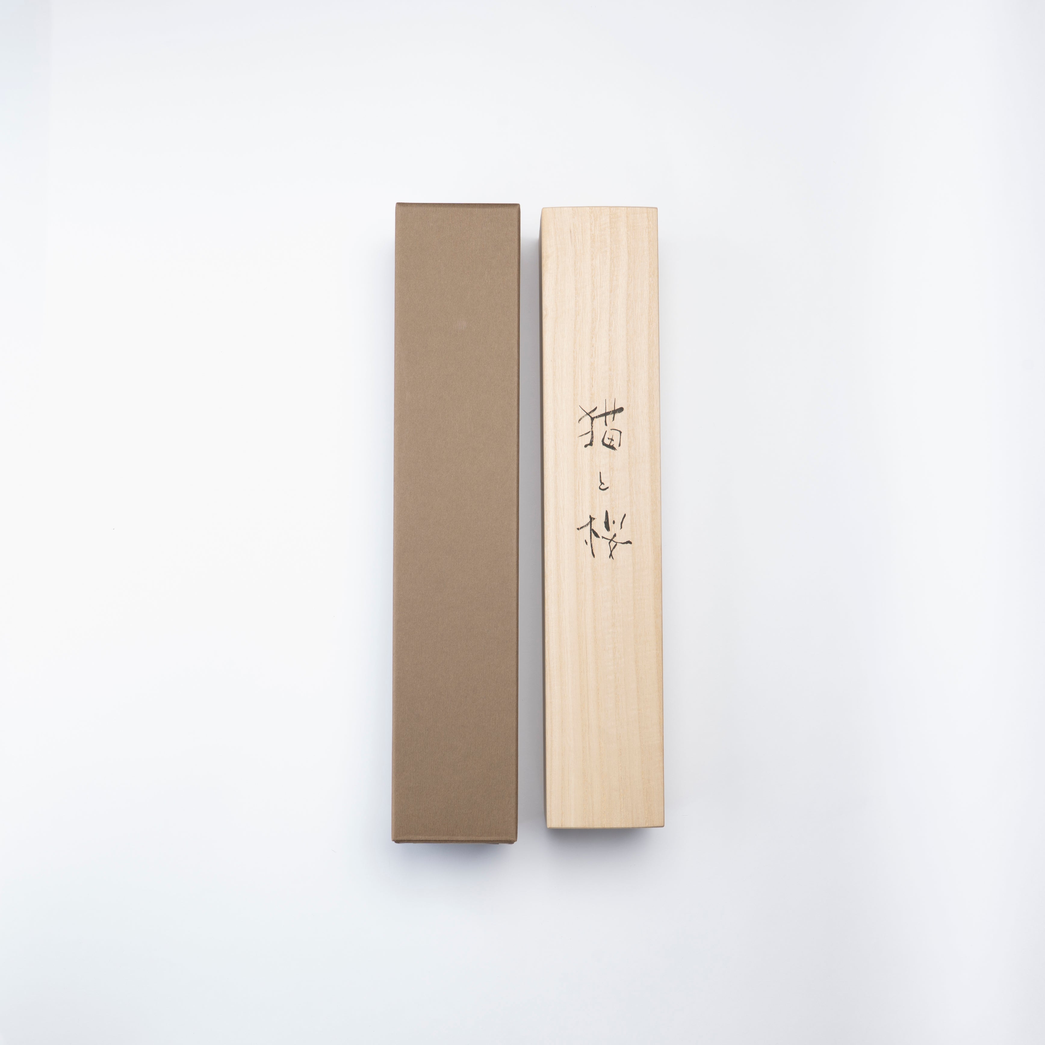 Cat and Sakura Kakejiku Hanging Scroll