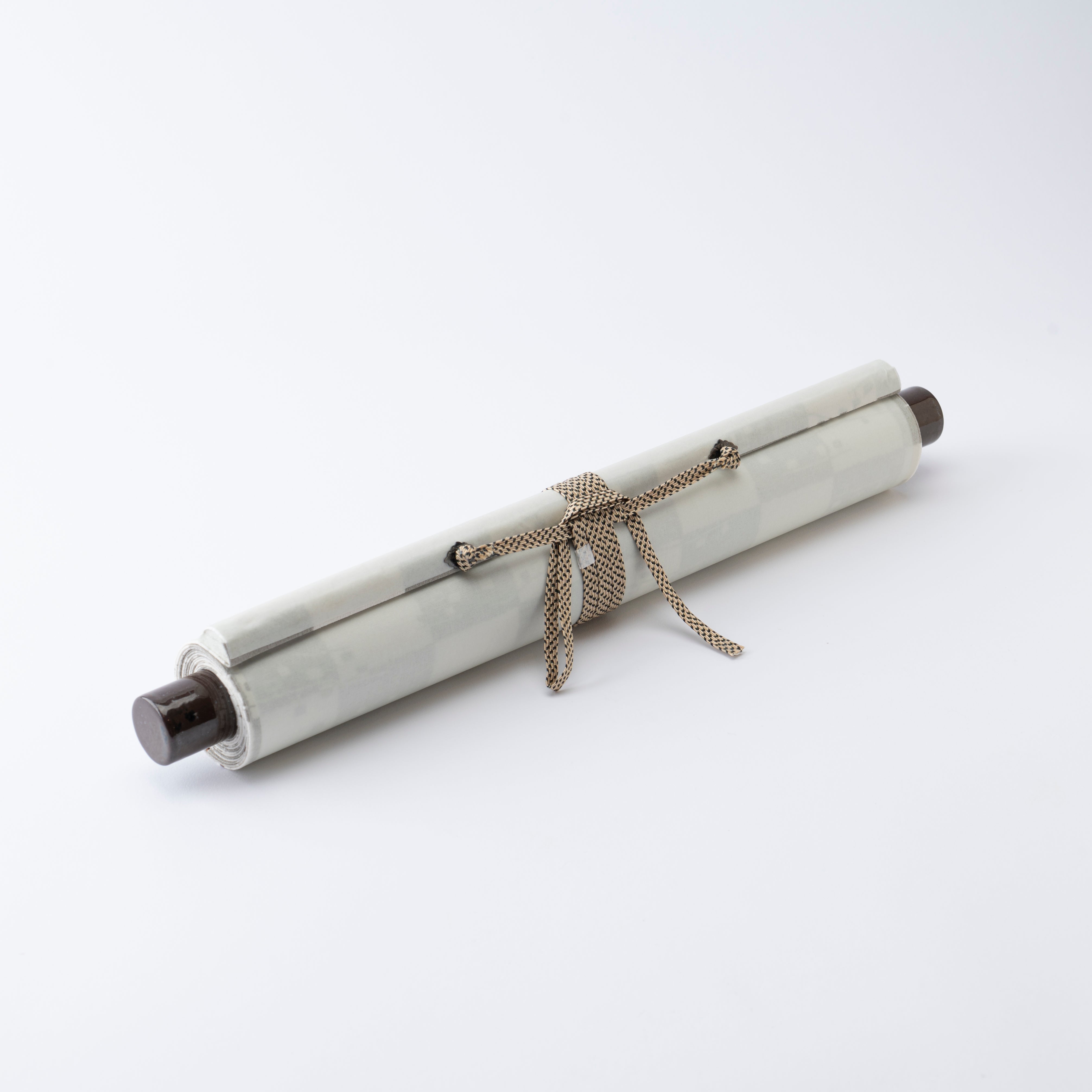 Cat and Trumpet Vine Kakejiku Hanging Scroll