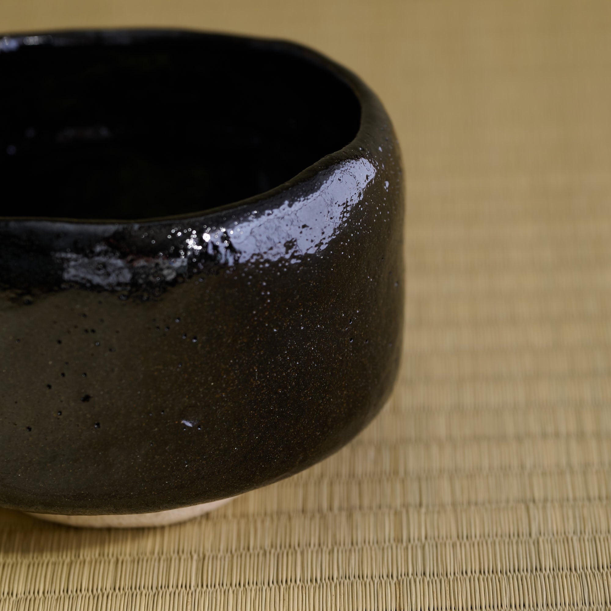 Black Raku Matcha Bowl