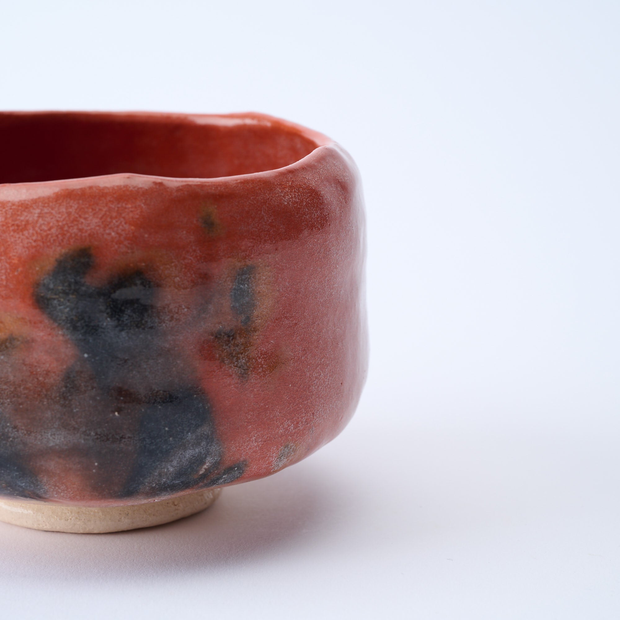 Red Raku Matcha Bowl