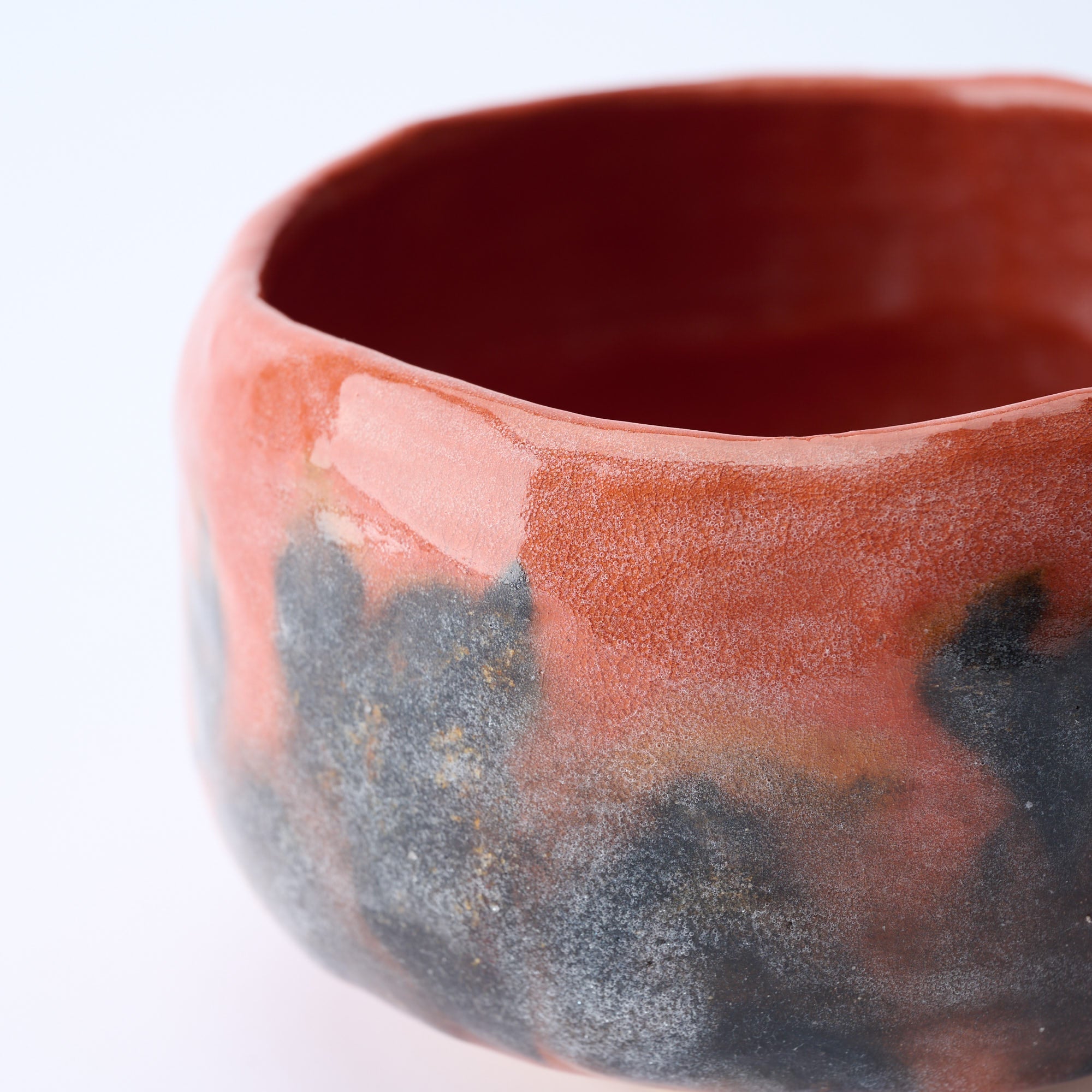 Red Raku Matcha Bowl