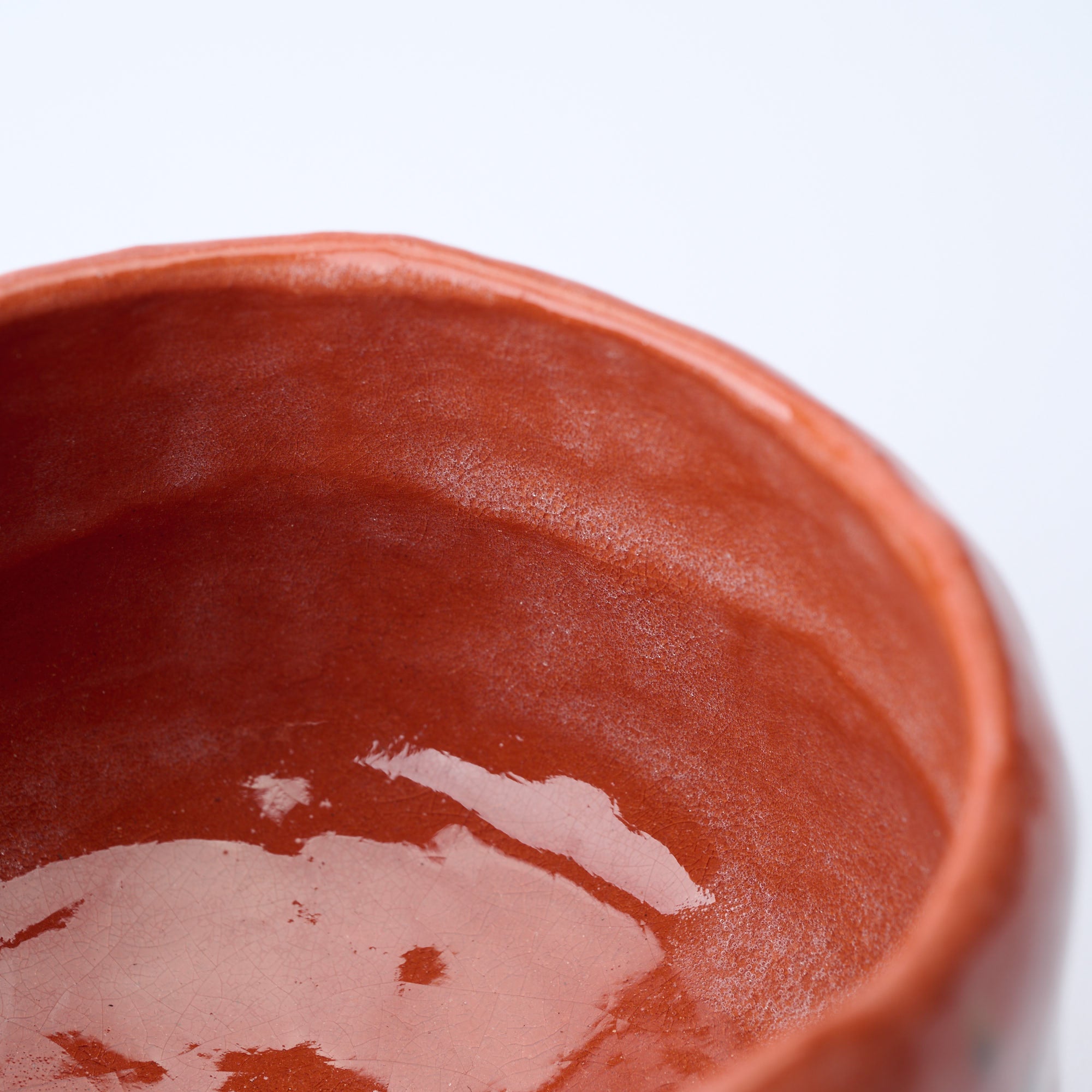 Red Raku Matcha Bowl