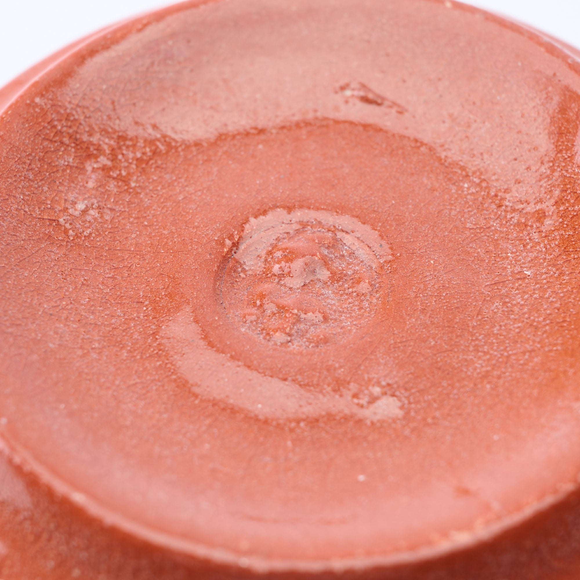 Red Raku Yunomi Japanese Teacup