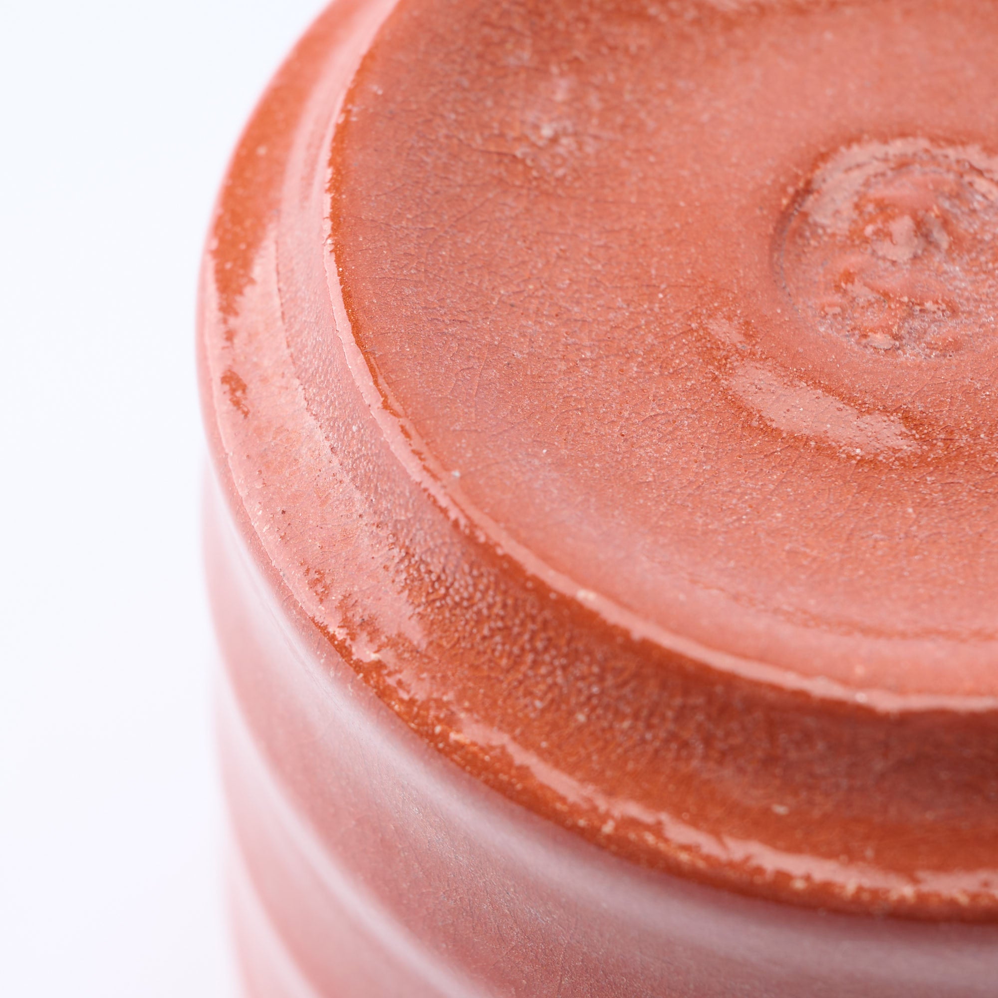 Red Raku Yunomi Japanese Teacup