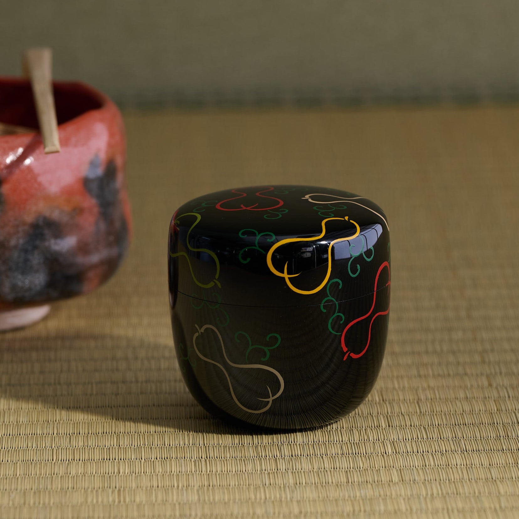 Colorful Six Gourds Natsume Matcha Container