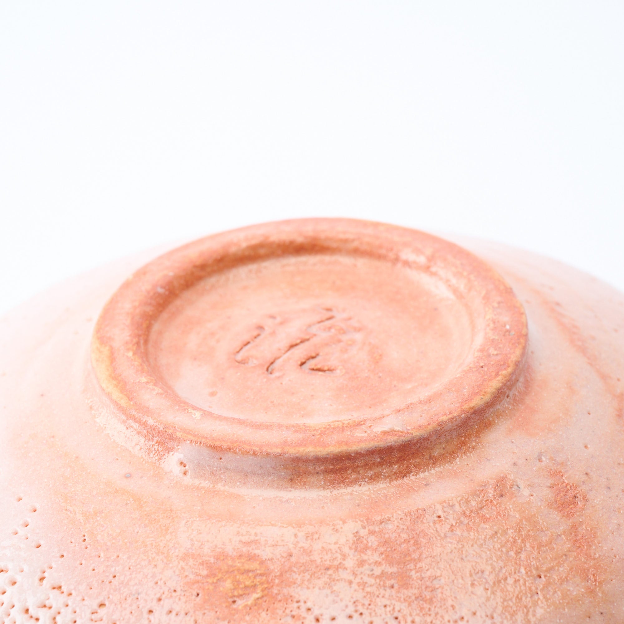 Patterned Shino Blush Square Medium Bowl