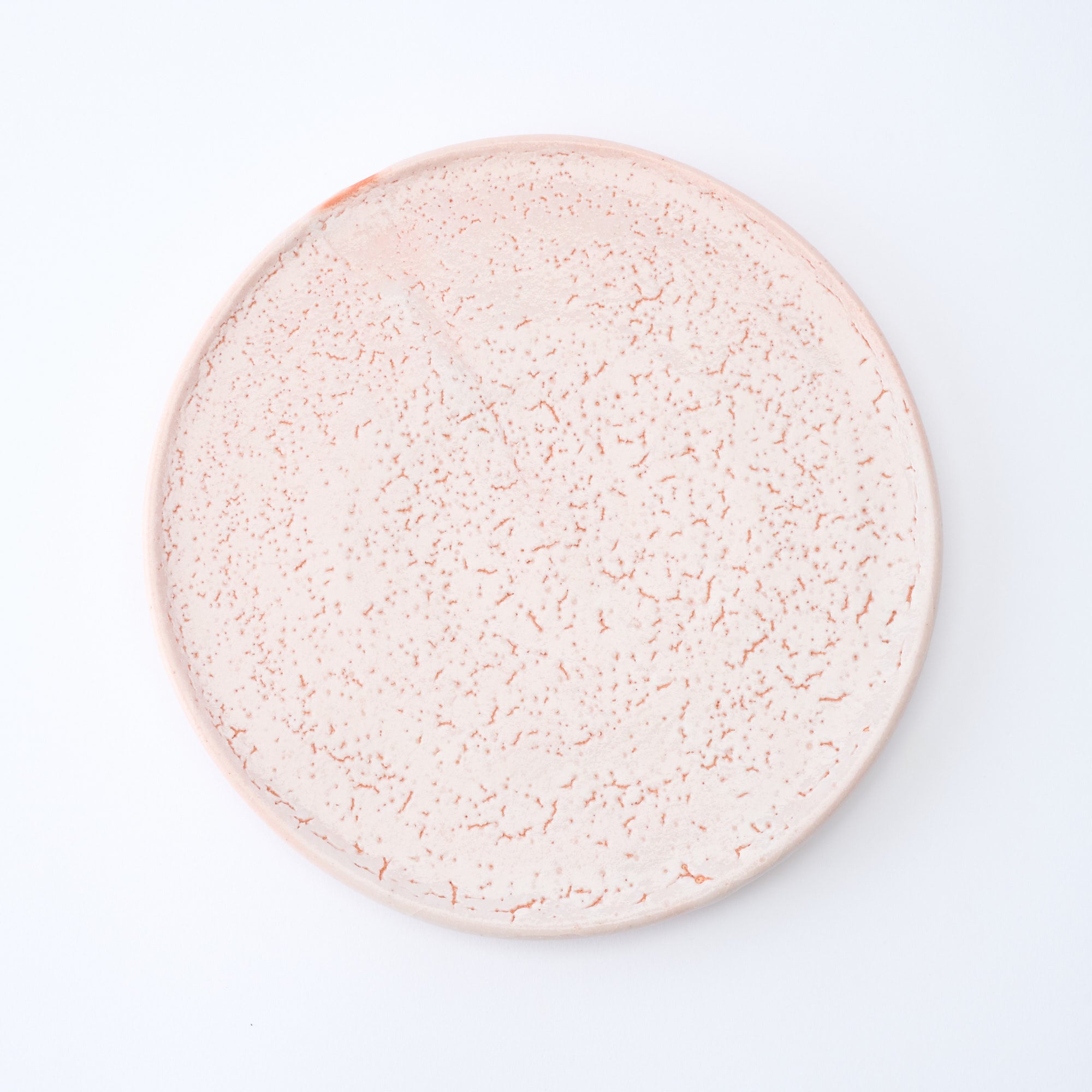 Shino Blush Footed Round Dinner Plate