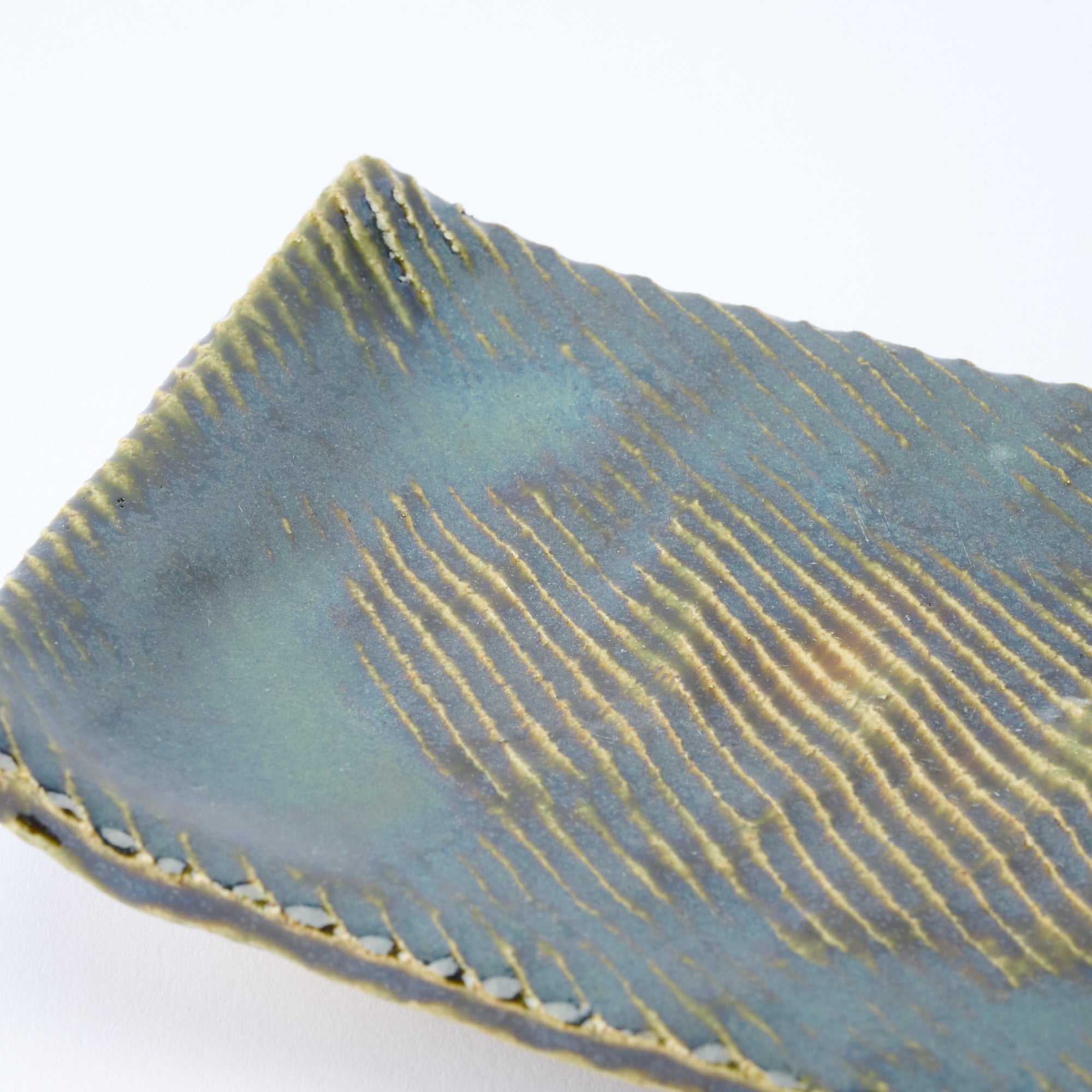 Oribe Footed Rectangular Dinner Plate