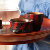 Sinra Line Kagawa Lacquerware Wide Guinomi Sake Cup