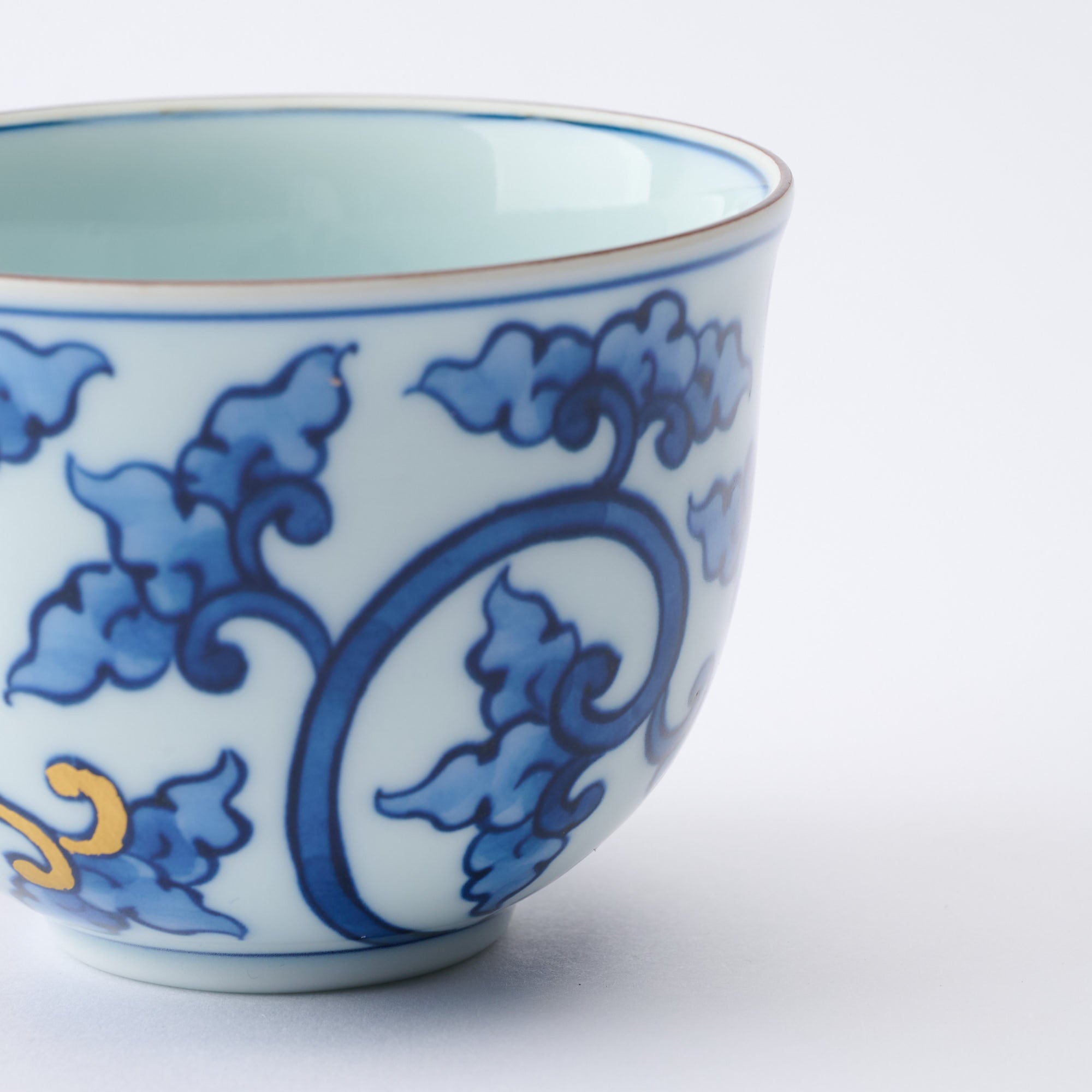 Blue Knotted Arabesque Cup and Saucer