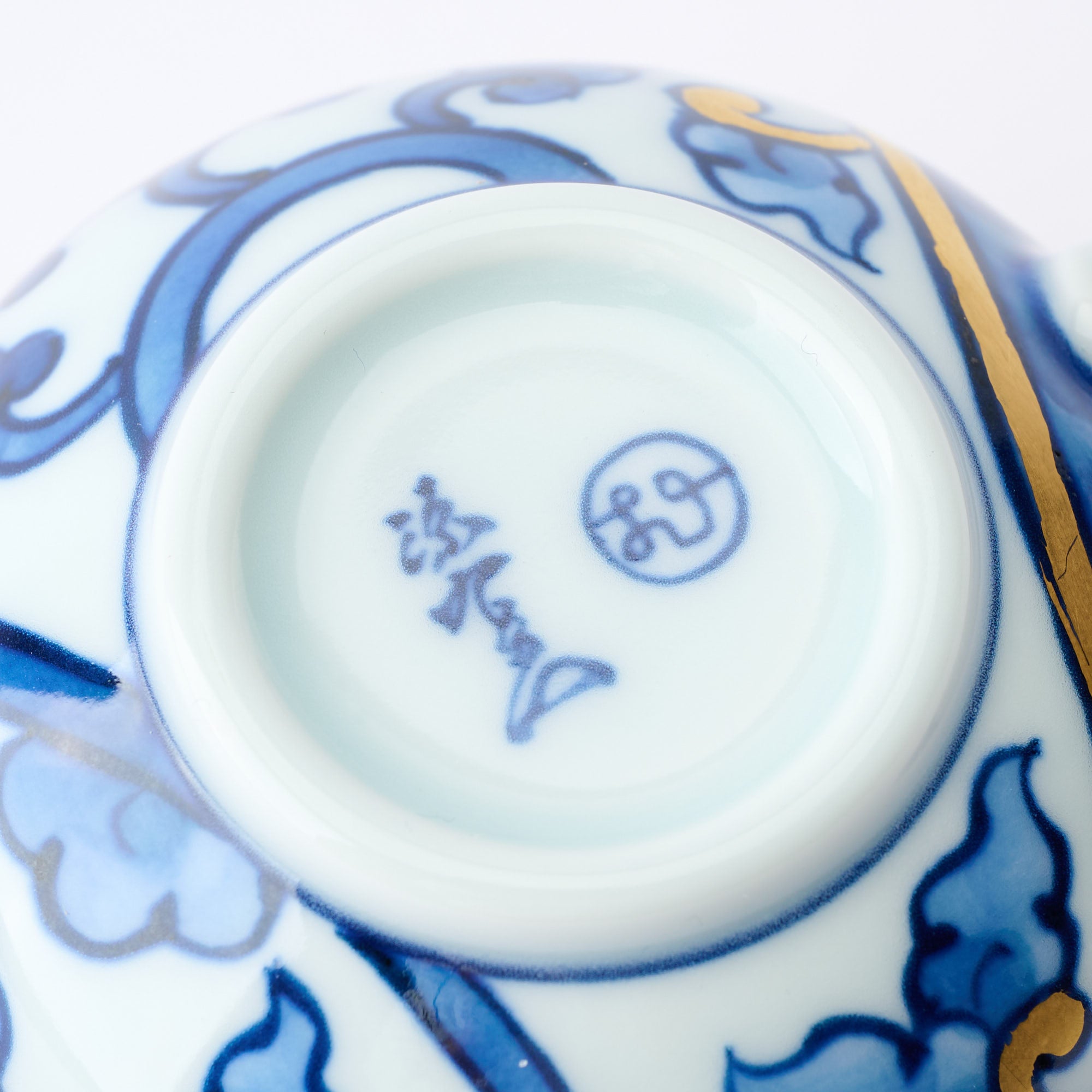 Blue Knotted Arabesque Cup and Saucer