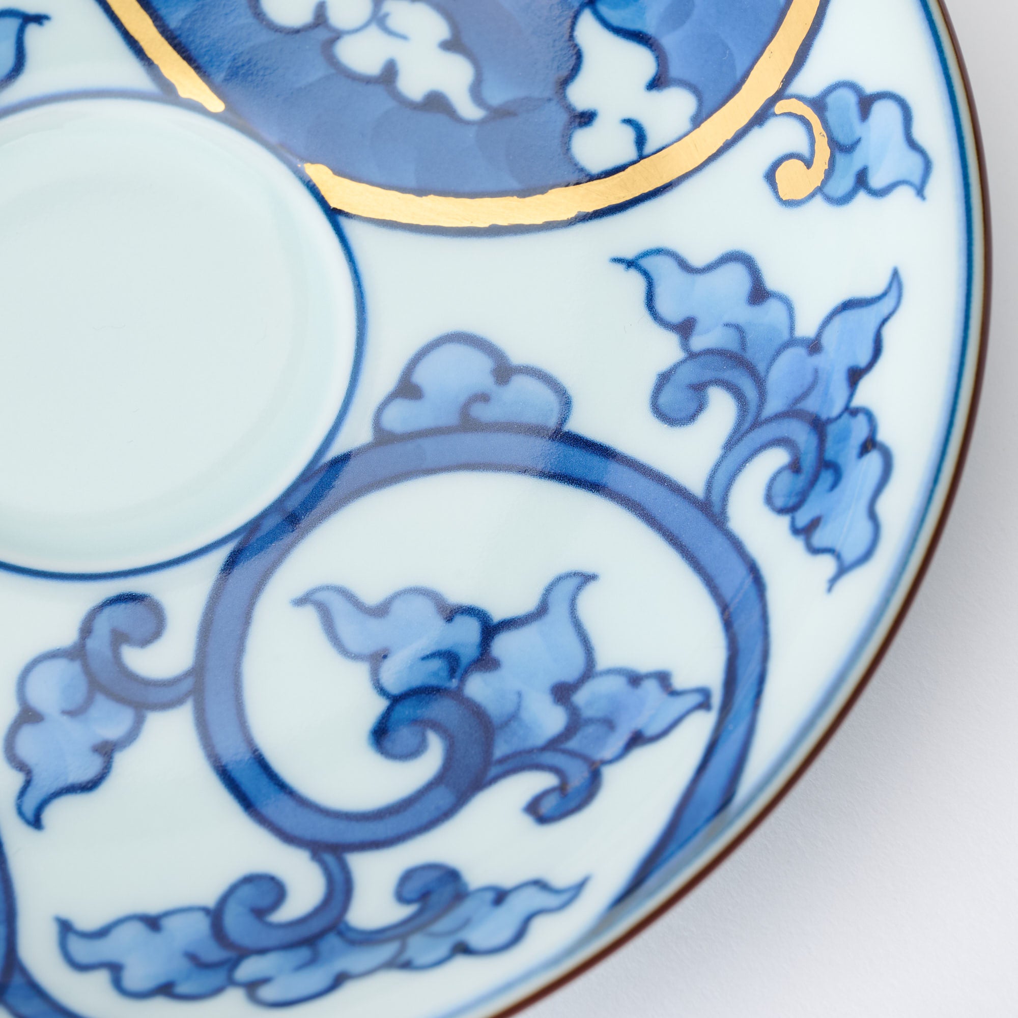 Blue Knotted Arabesque Cup and Saucer