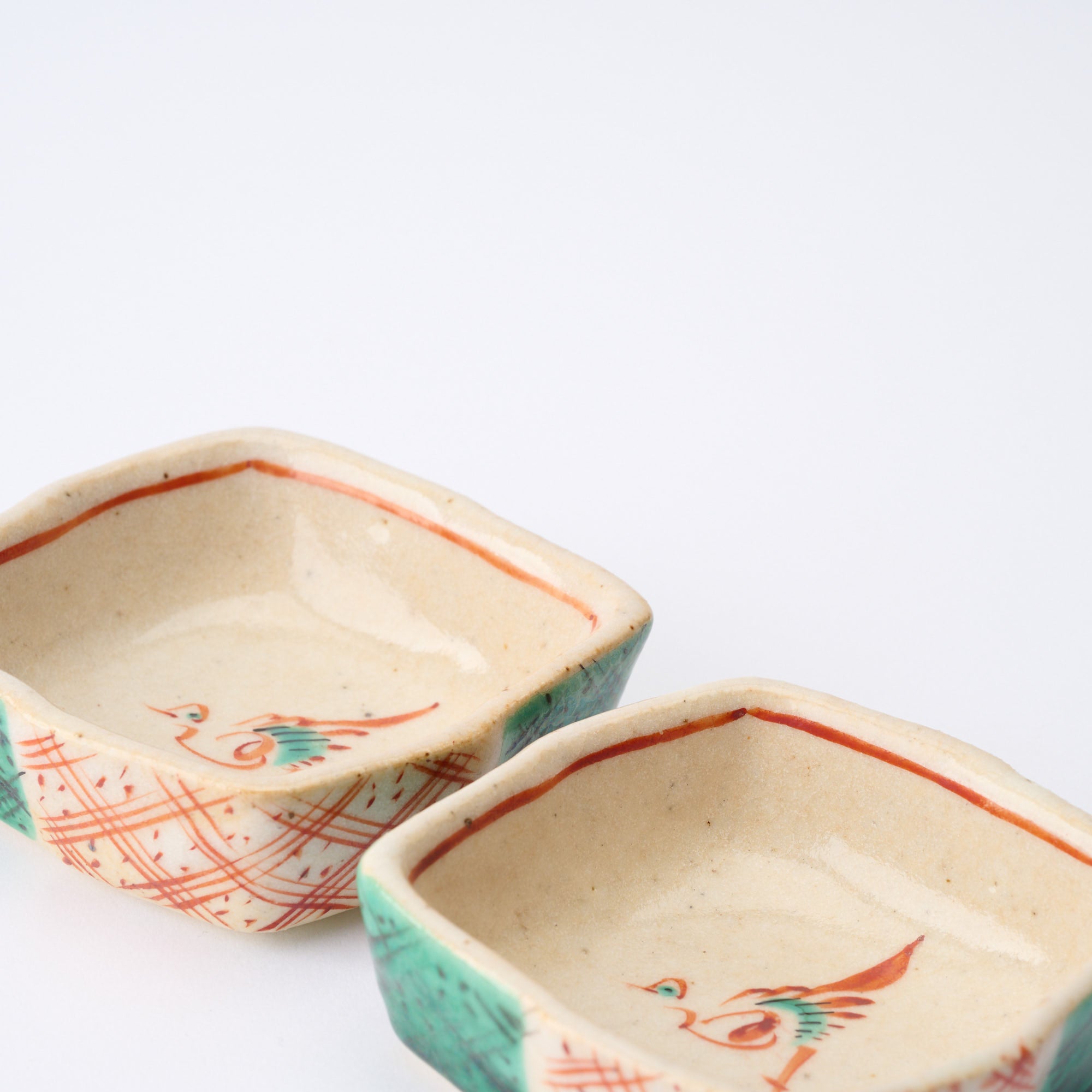 Akae Diamond Pattern Sauce Plate