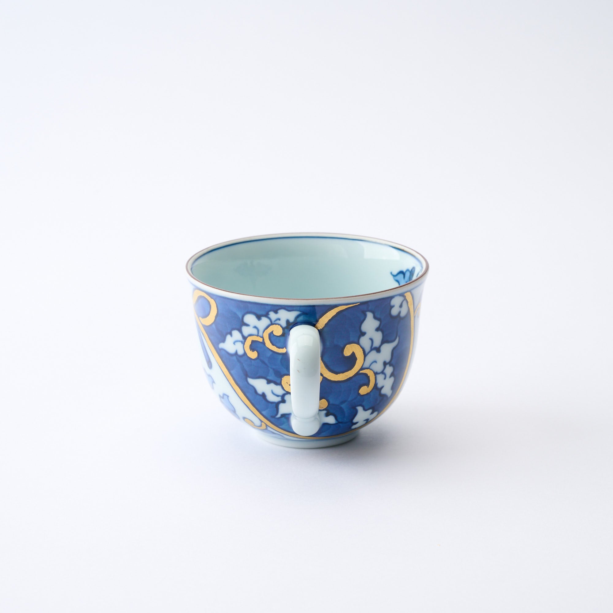 Blue Knotted Arabesque Cup and Saucer