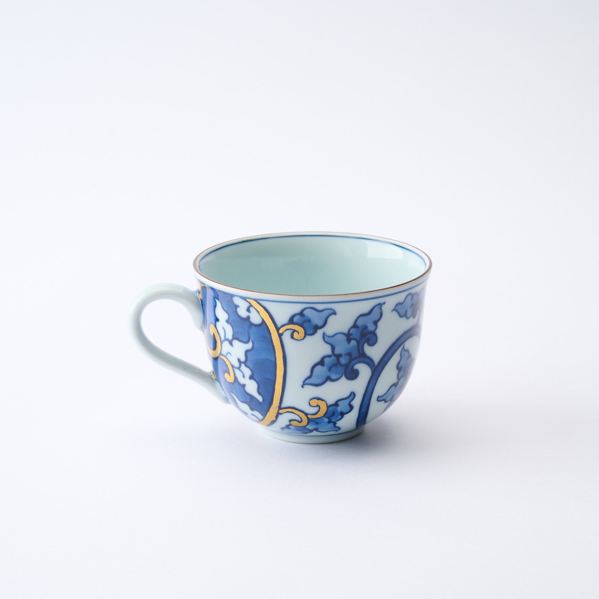 Blue Knotted Arabesque Cup and Saucer