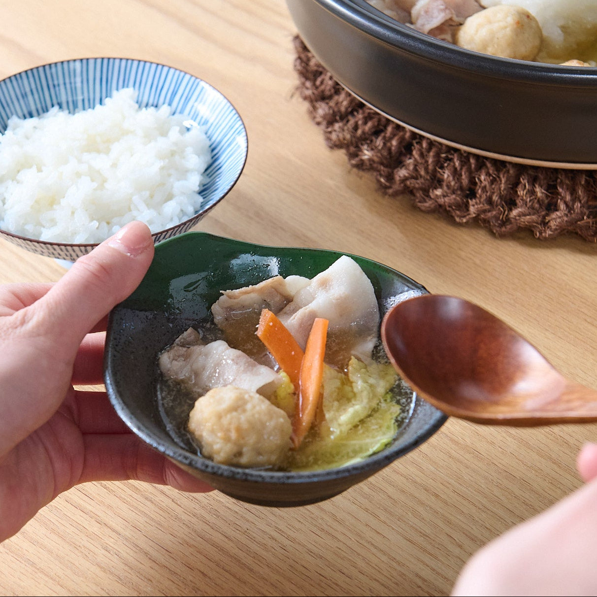 Cuenco Tonsui Negro y Verde