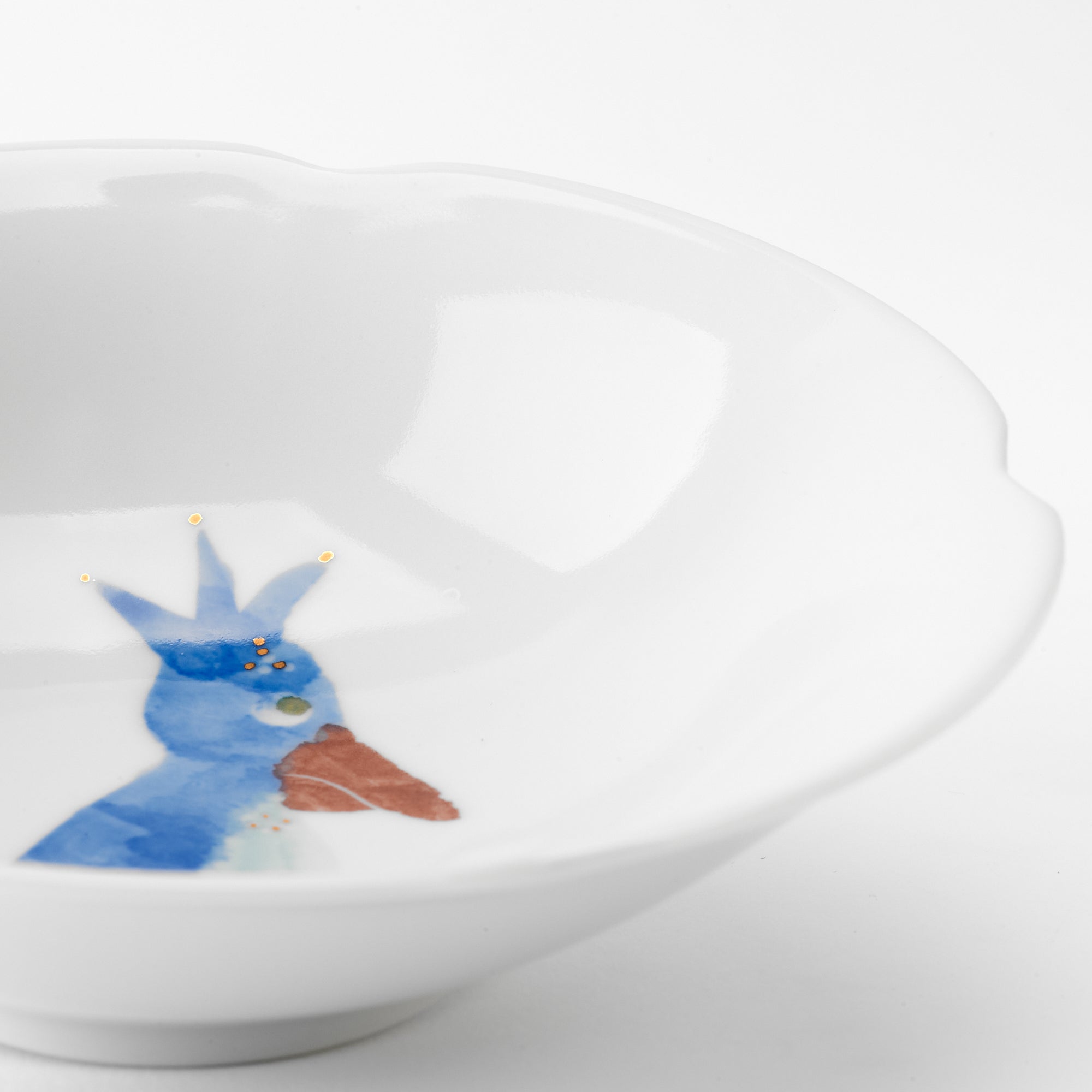 Shoebill Flower Shaped Medium Bowl