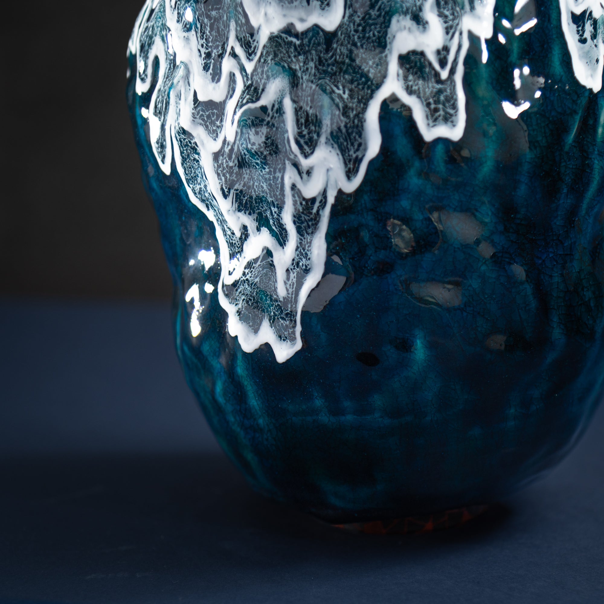 Sazameku Cascade Tall Japanese Flower Vase