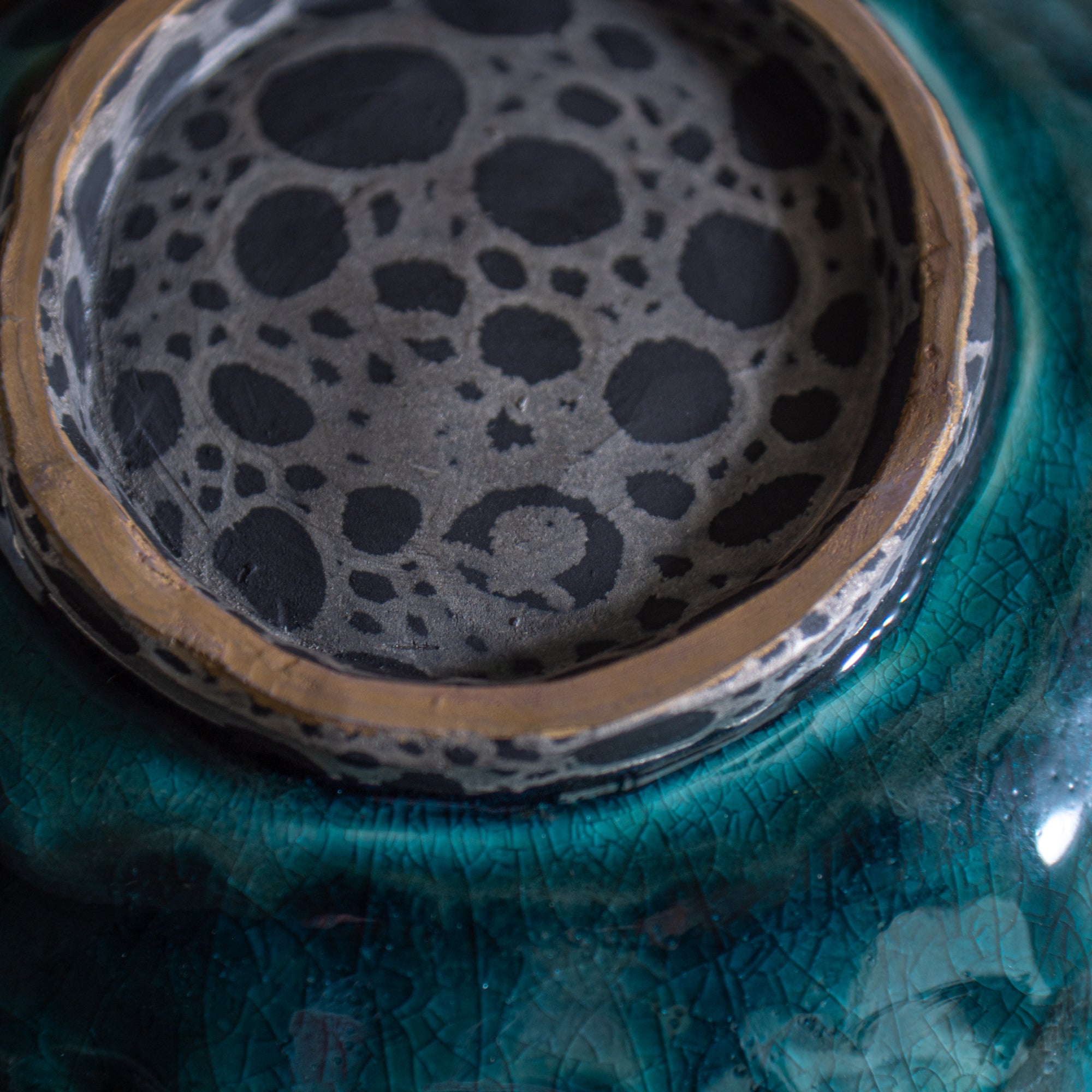 Sazameku Cascade Round Japanese Flower Vase　