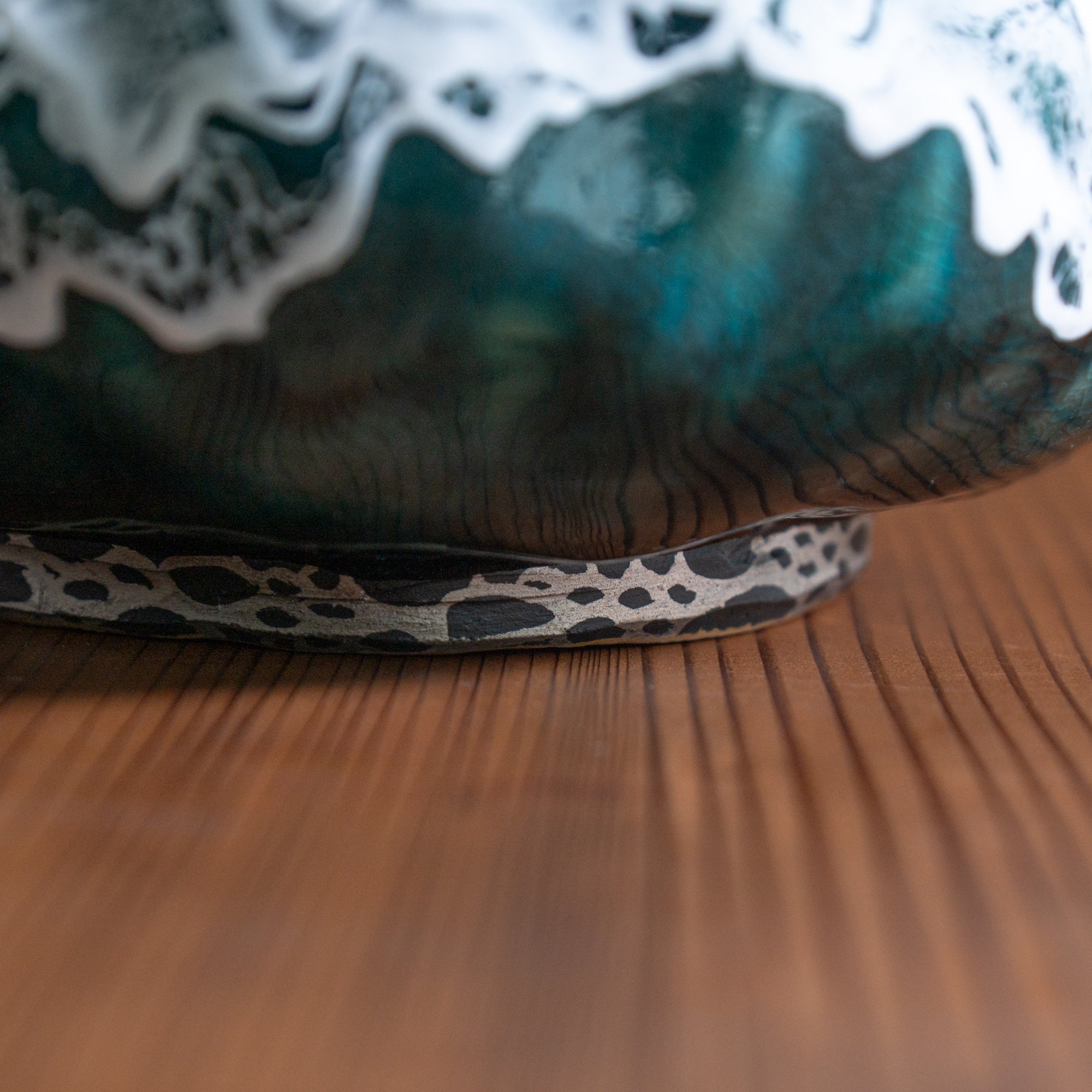 Sazameku Cascade Round Japanese Flower Vase　