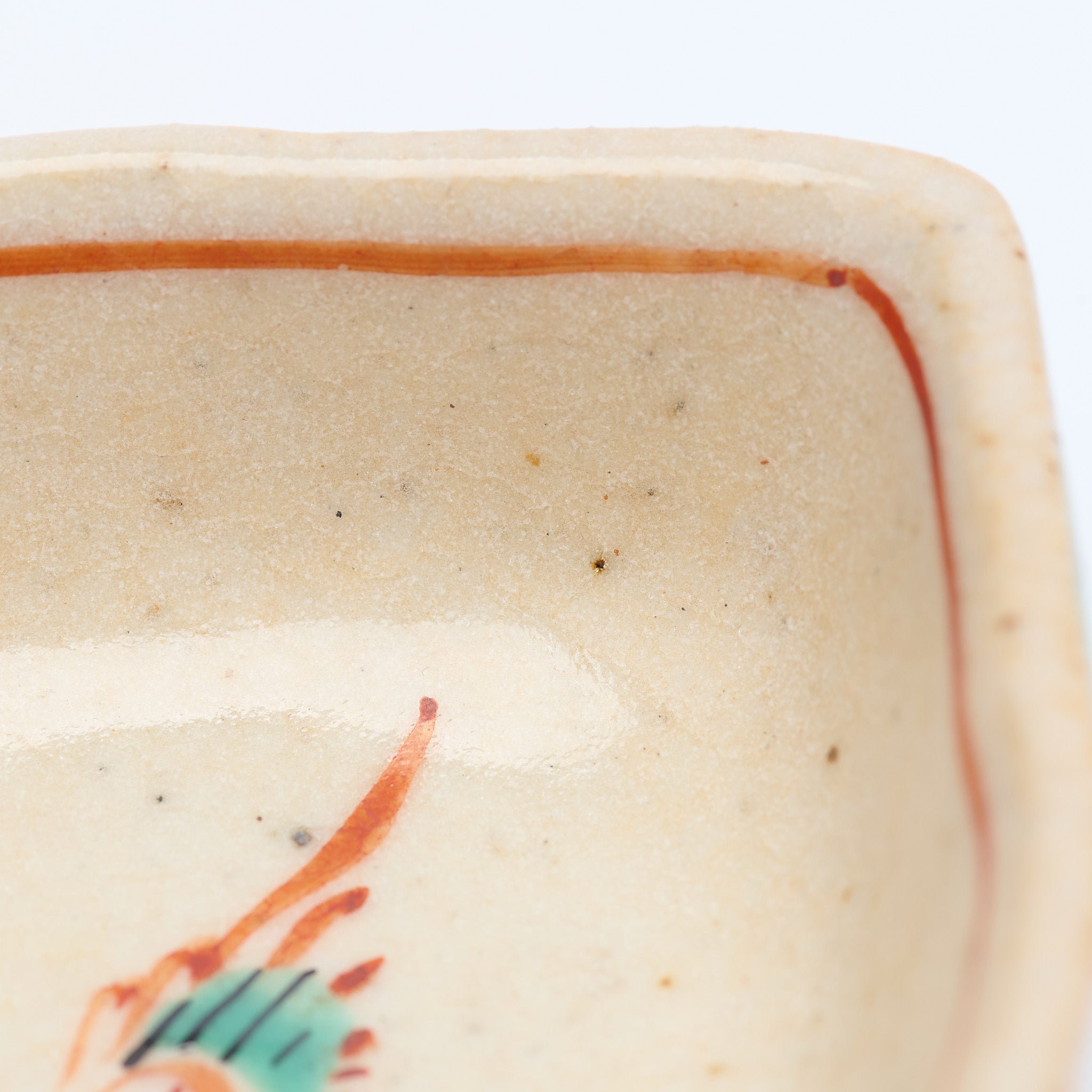 Akae Diamond Pattern Sauce Plate