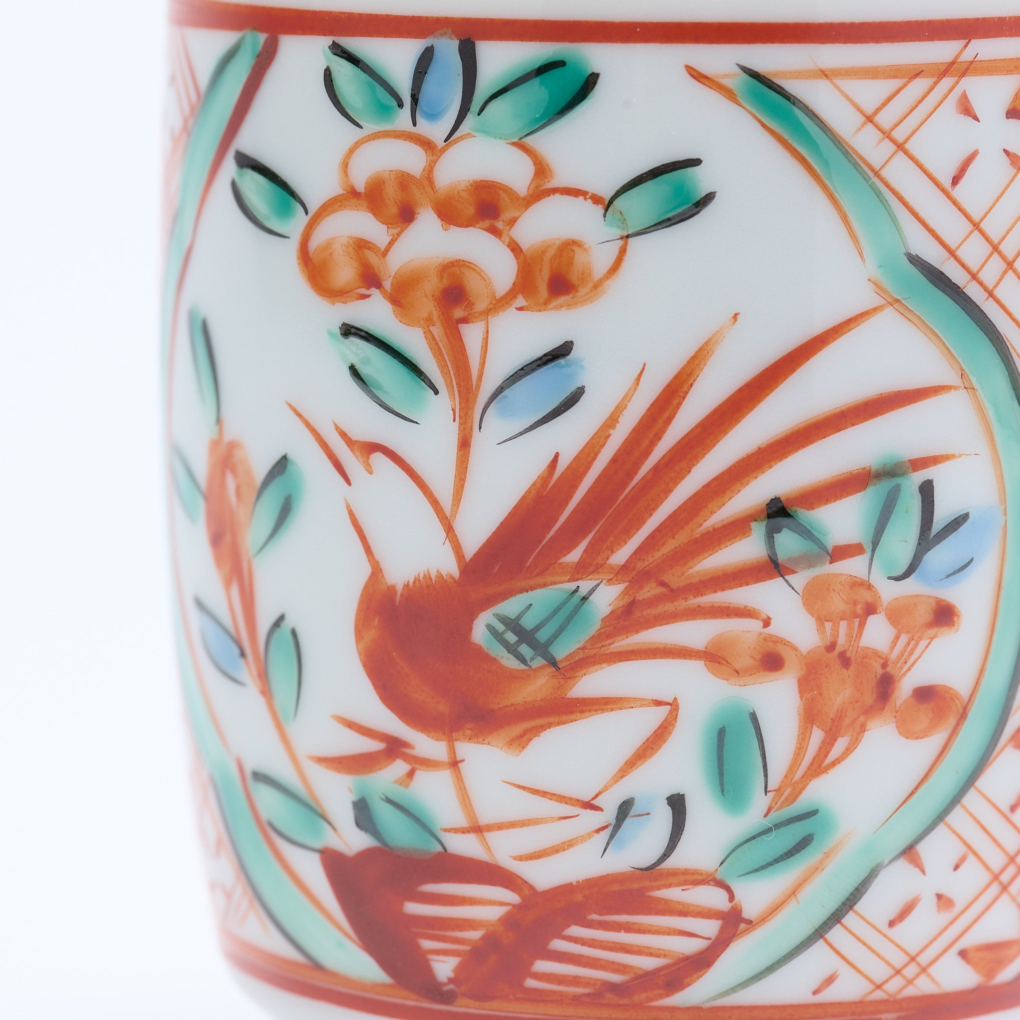Auspicious Akae Yunomi Japanese Teacup