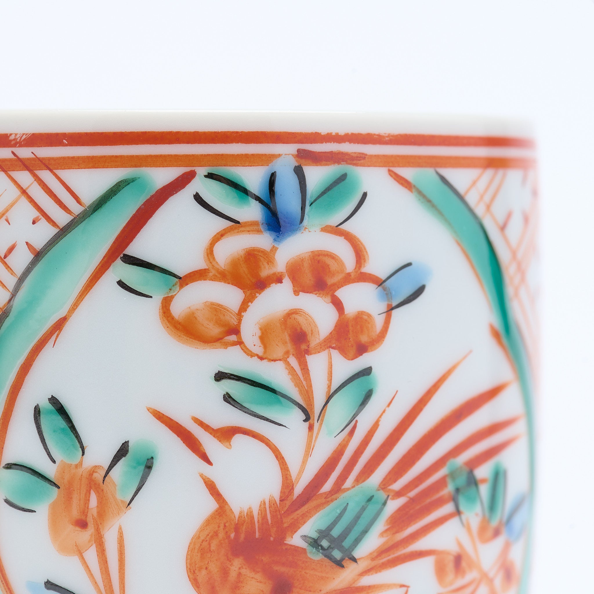 Auspicious Akae Yunomi Japanese Teacup