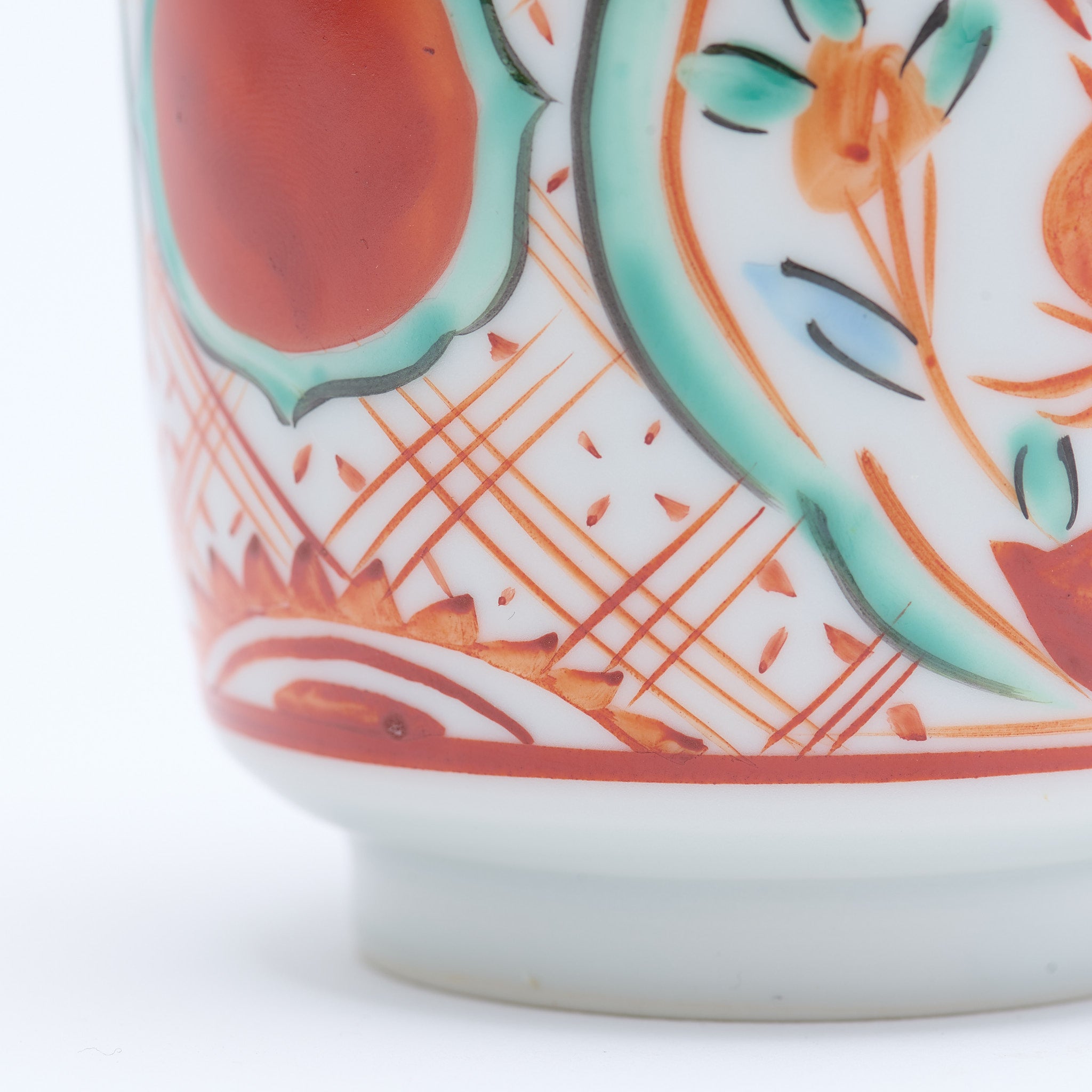 Auspicious Akae Yunomi Japanese Teacup