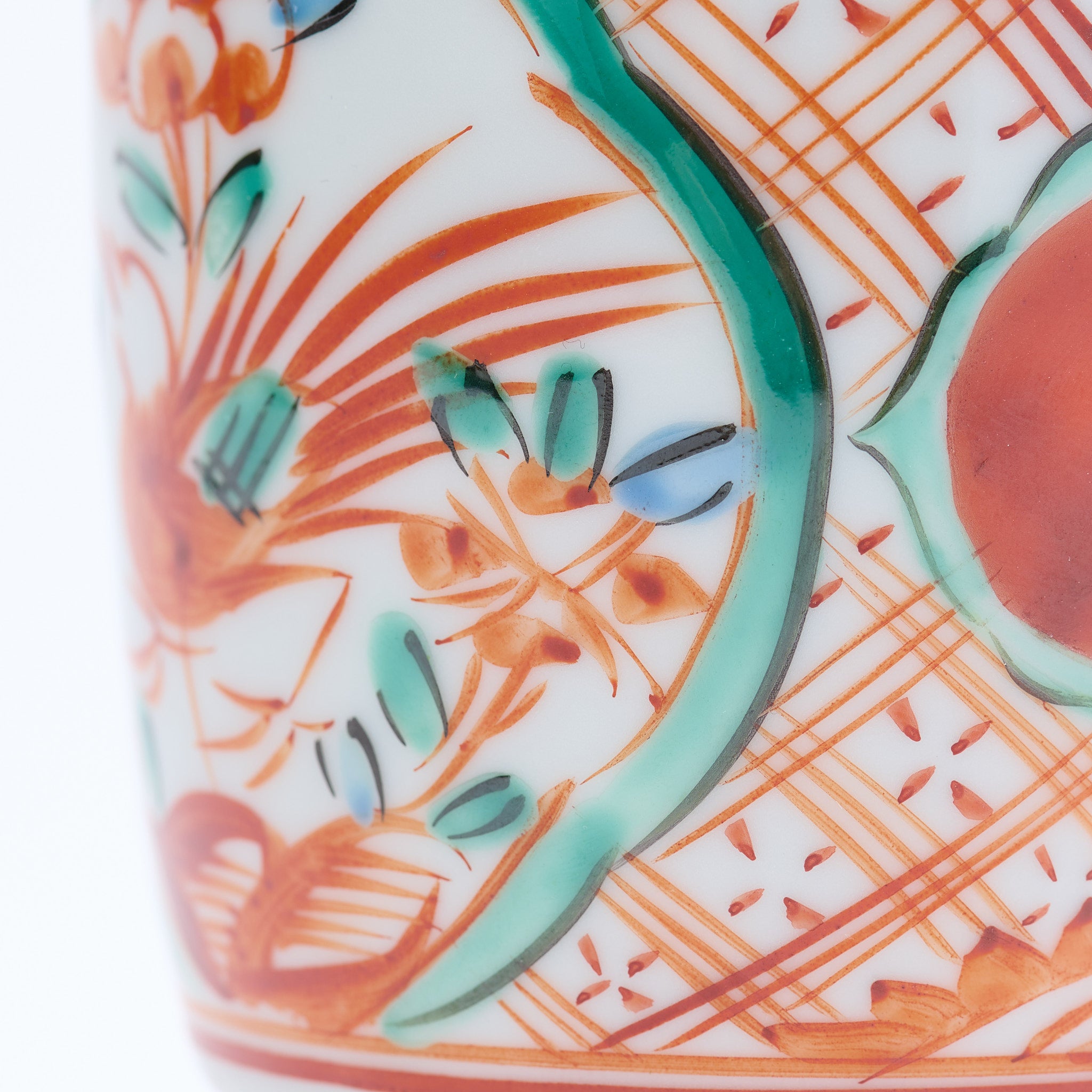 Auspicious Akae Yunomi Japanese Teacup